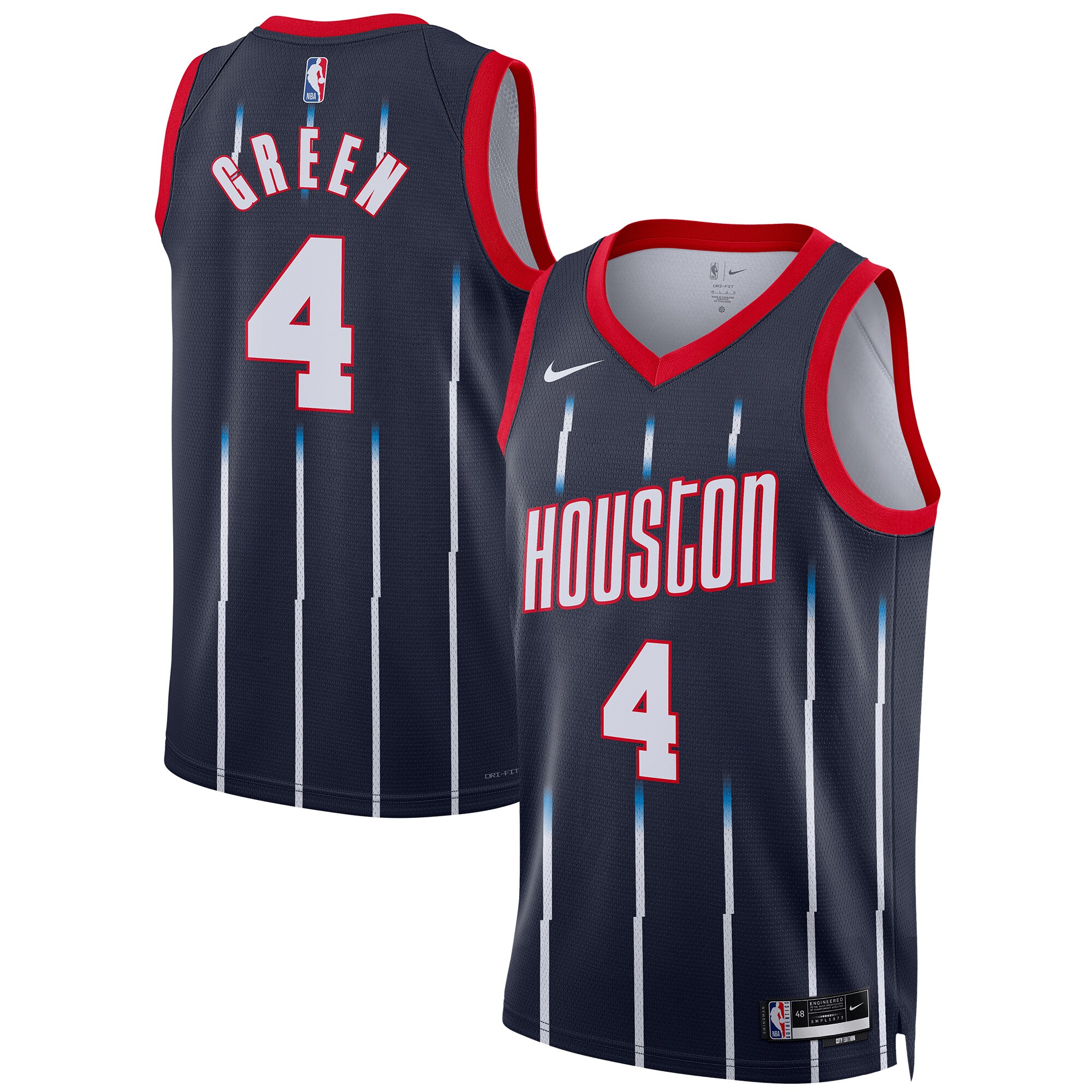 Jalen Green Houston Rockets  Unisex 2022/23 Swingman Jersey - City Edition - Navy