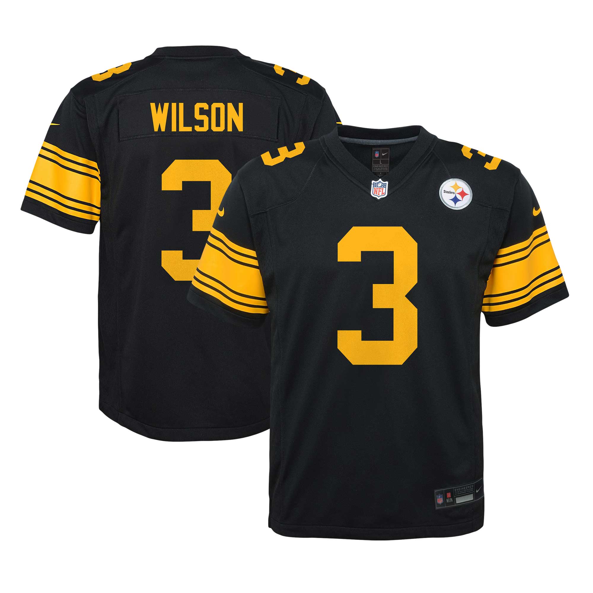 Russell Wilson Pittsburgh Steelers Youth Player Game Jersey - White