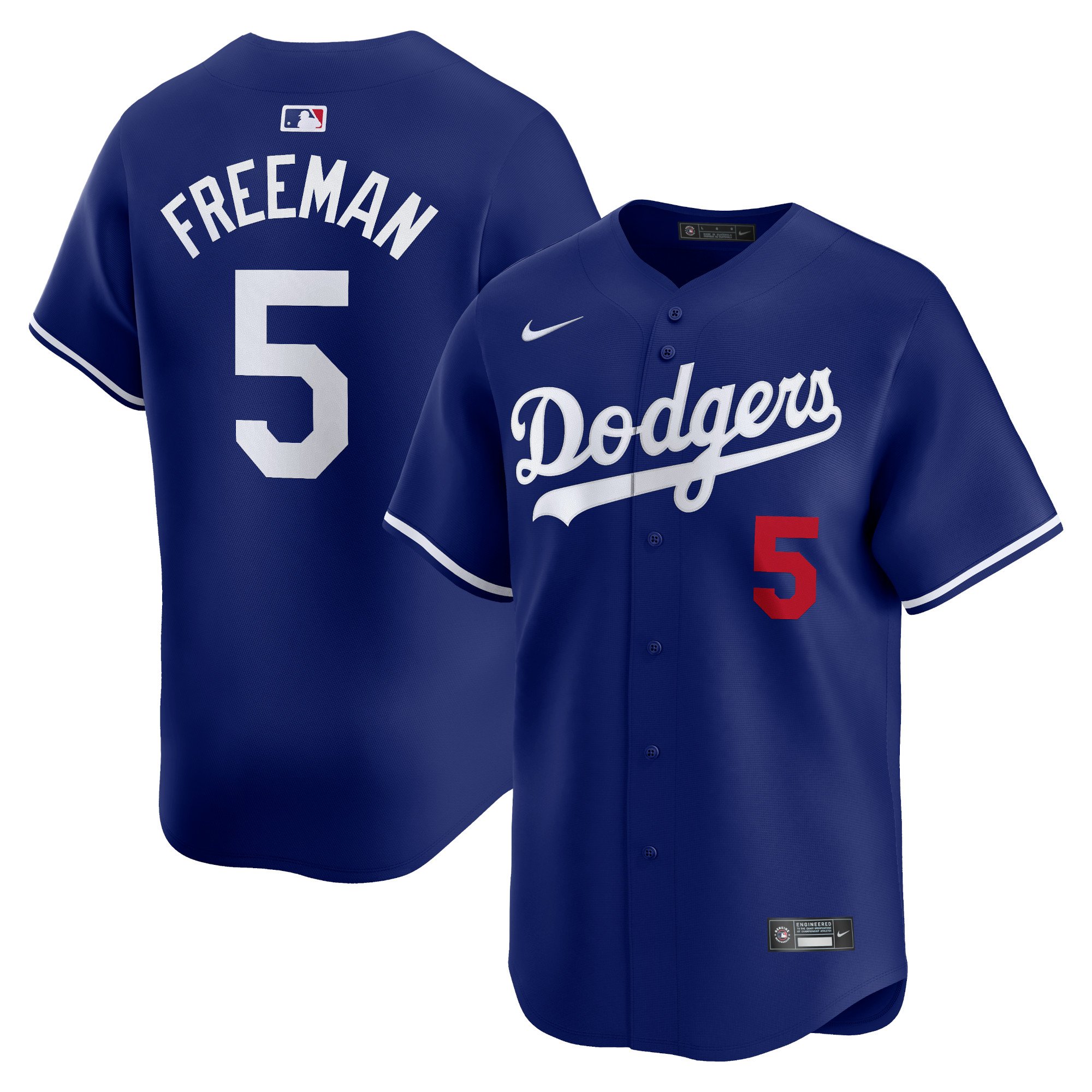 Men's Los Angeles Dodgers Freddie Freeman  Royal Alternate Limited Player Jersey
