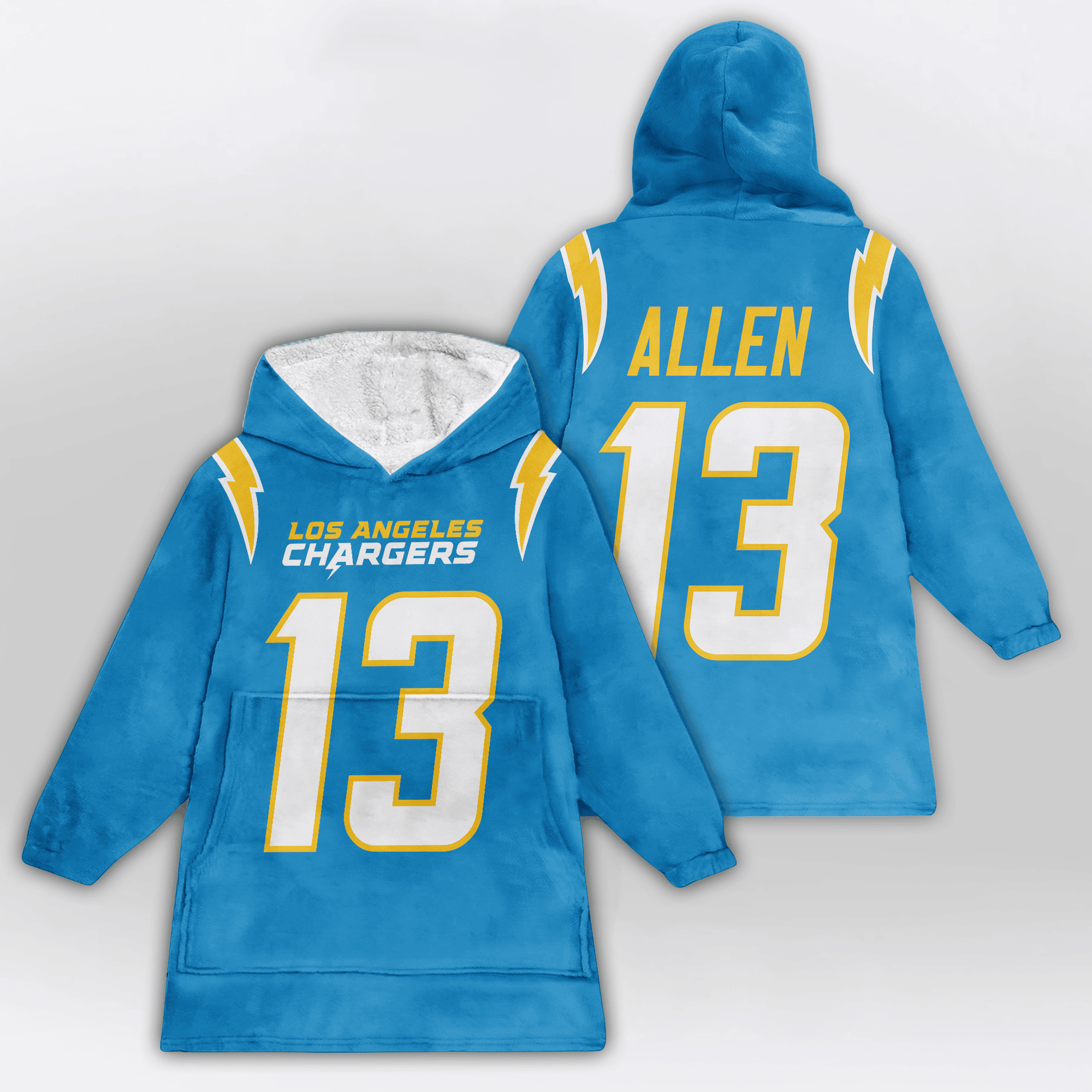Kid 13 Los Angeles Football Unisex Blanket Hoodie