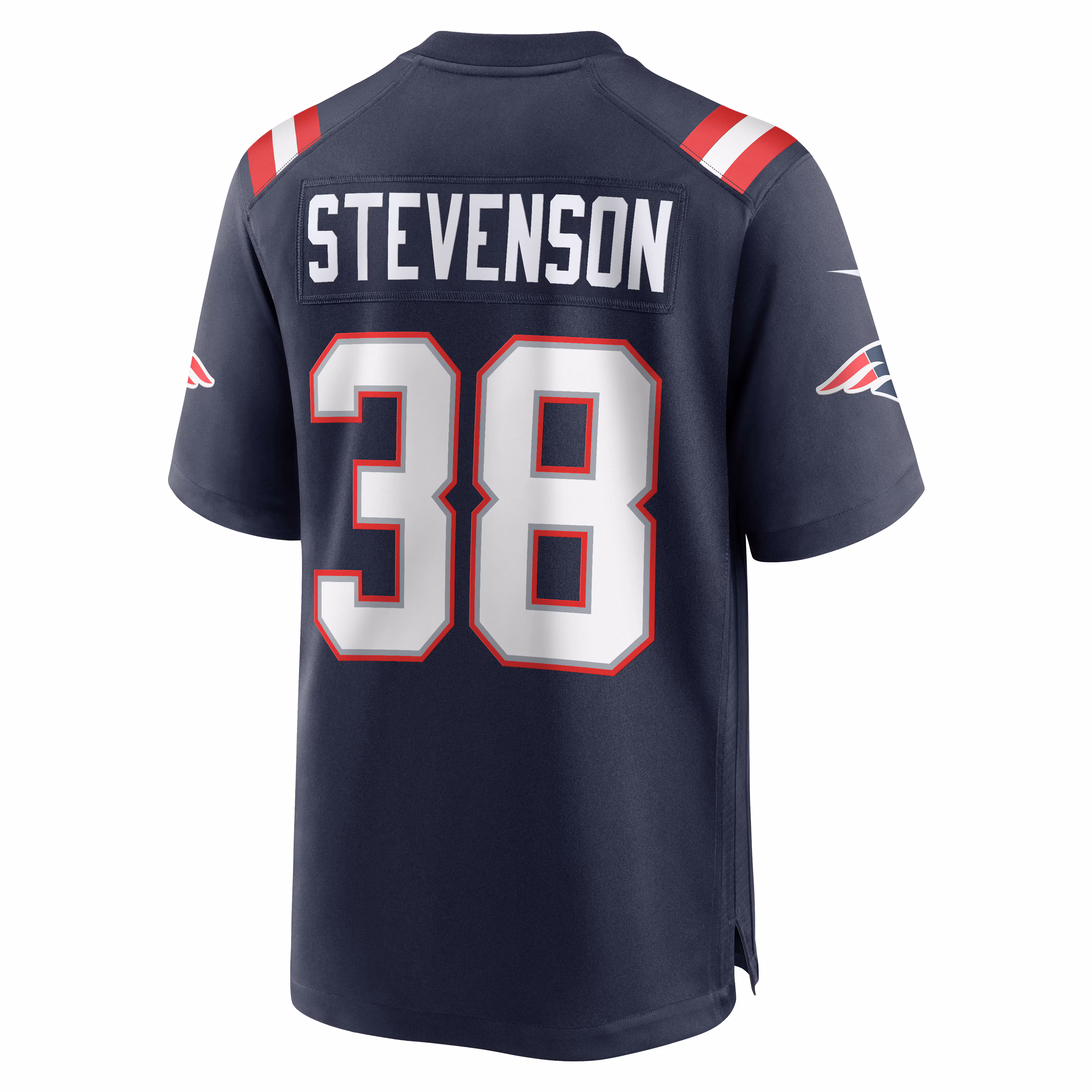 Rhamondre Stevenson New England Patriots Alternate Game Player Jersey - Red