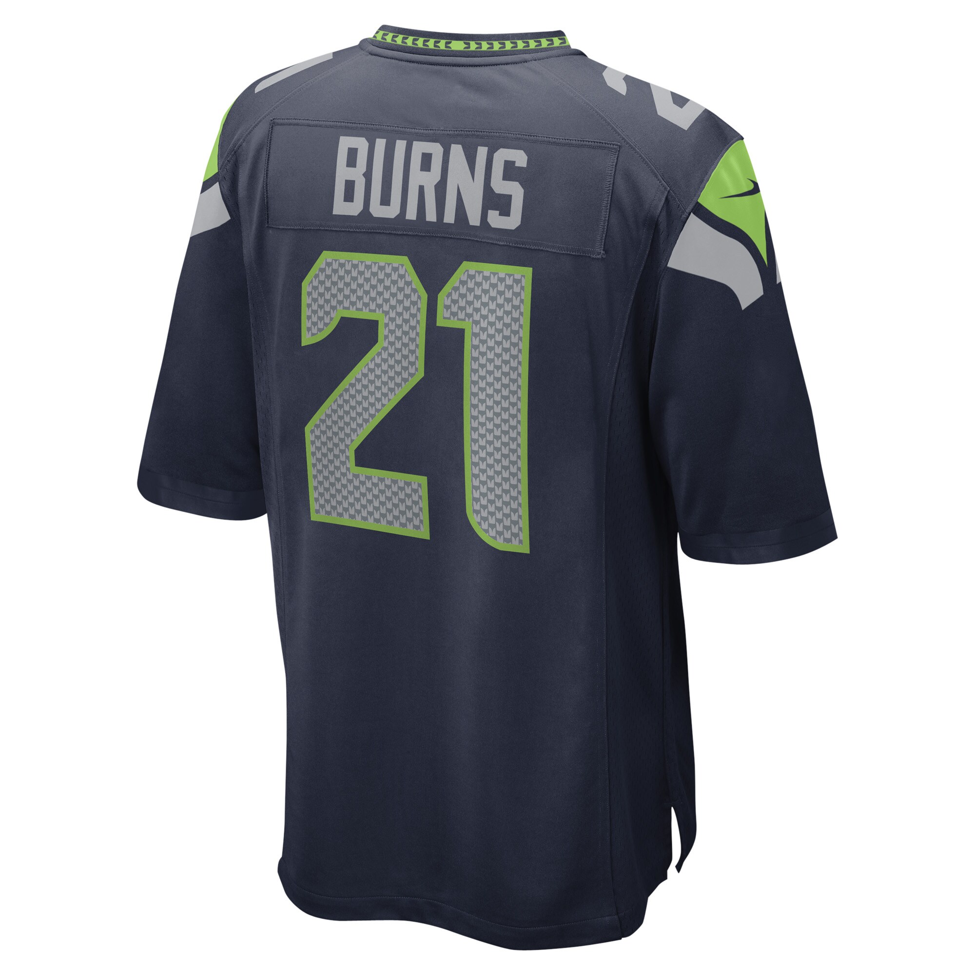 Artie Burns Seattle Seahawks  Game Player Jersey - College Navy
