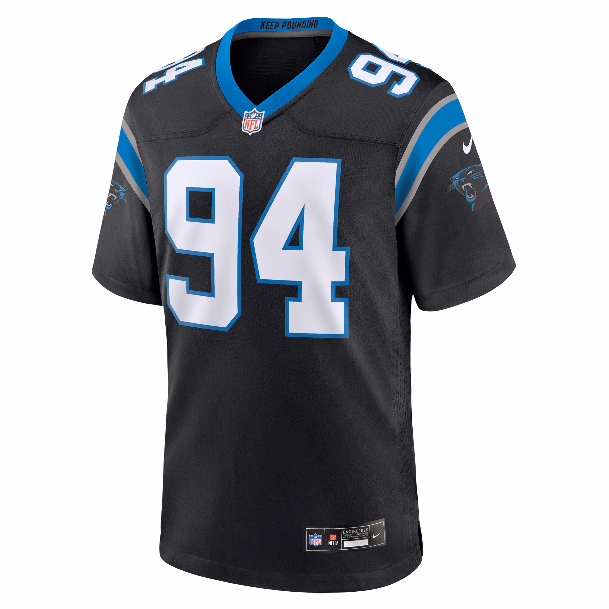 Henry Anderson Carolina Panthers Team Game Jersey - Black