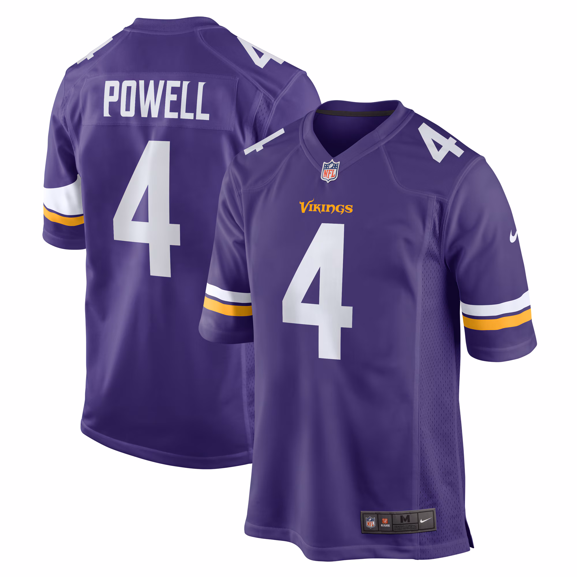 Brandon Powell Minnesota Vikings  Game Jersey -  Purple