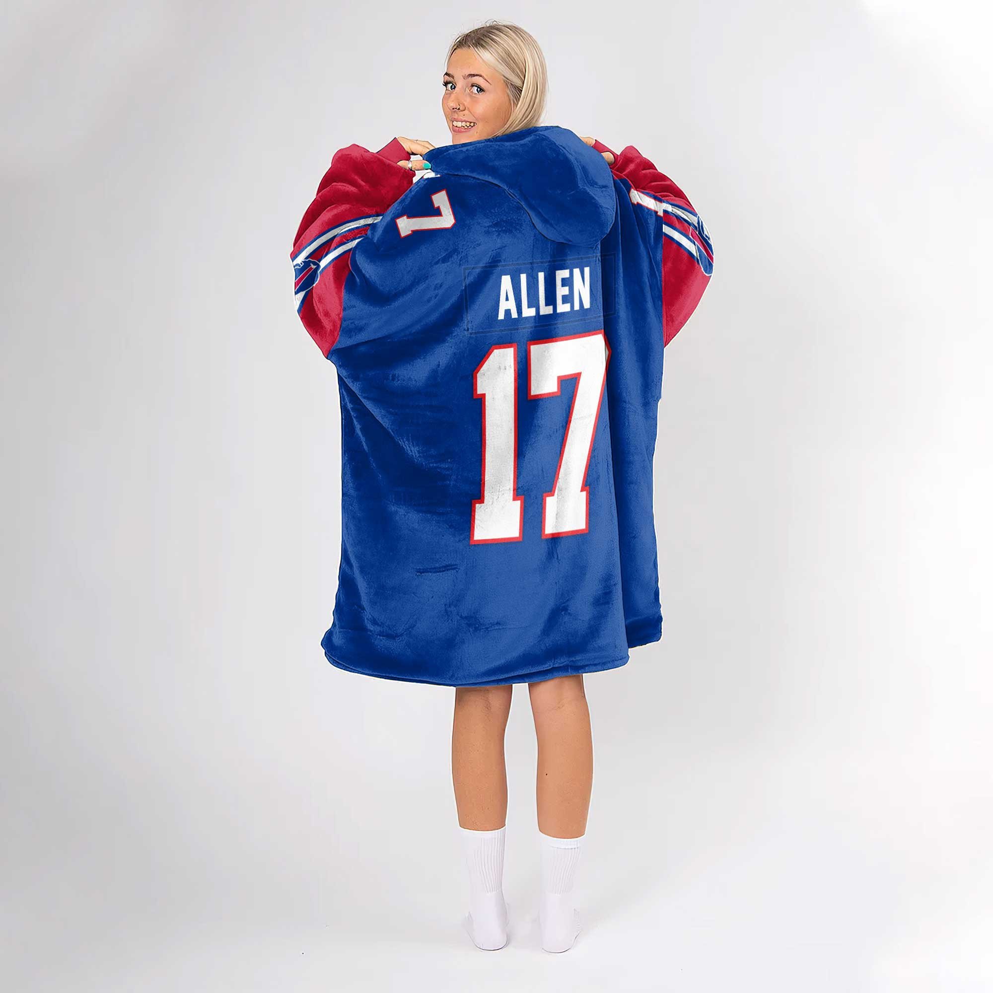 Adult J.A. 17 Buffalo Football Unisex Blanket Hoodie