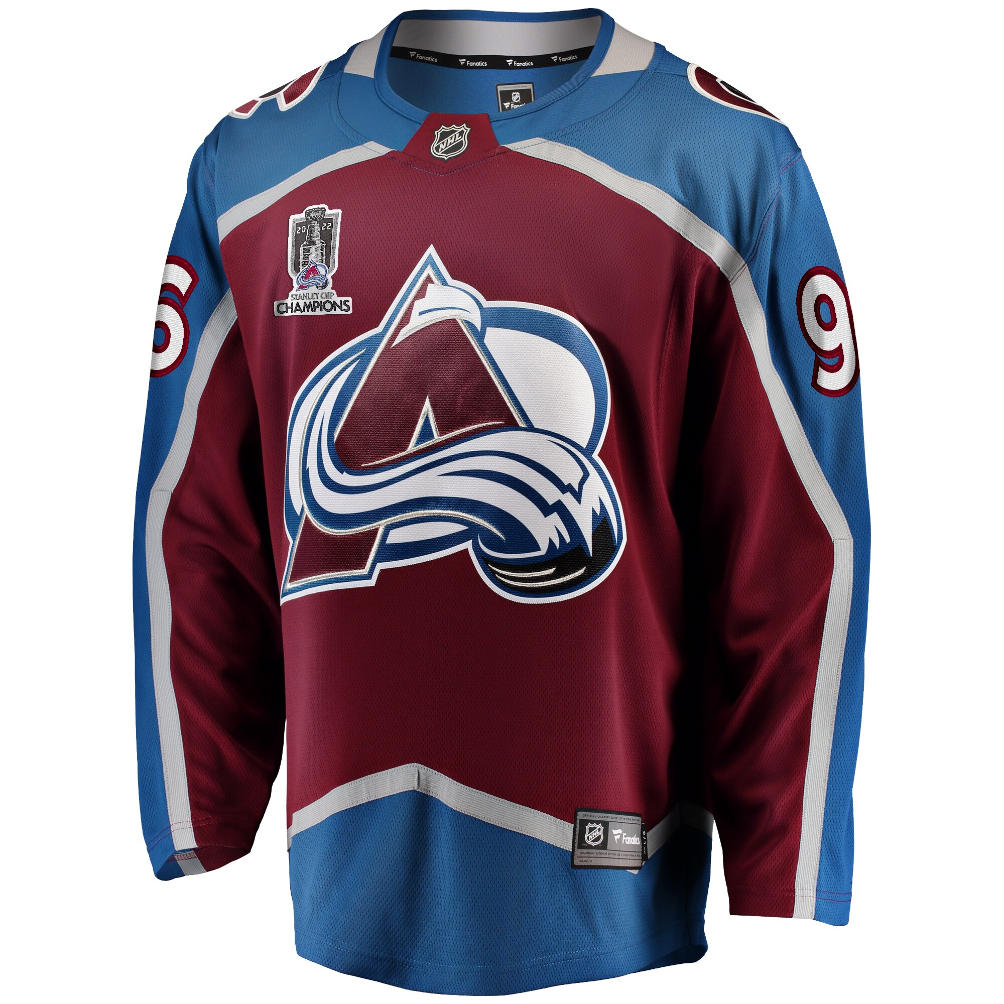 Mikko Rantanen Colorado Avalanche Home 2022 Stanley Cup Champions Breakaway Player Jersey - Burgundy