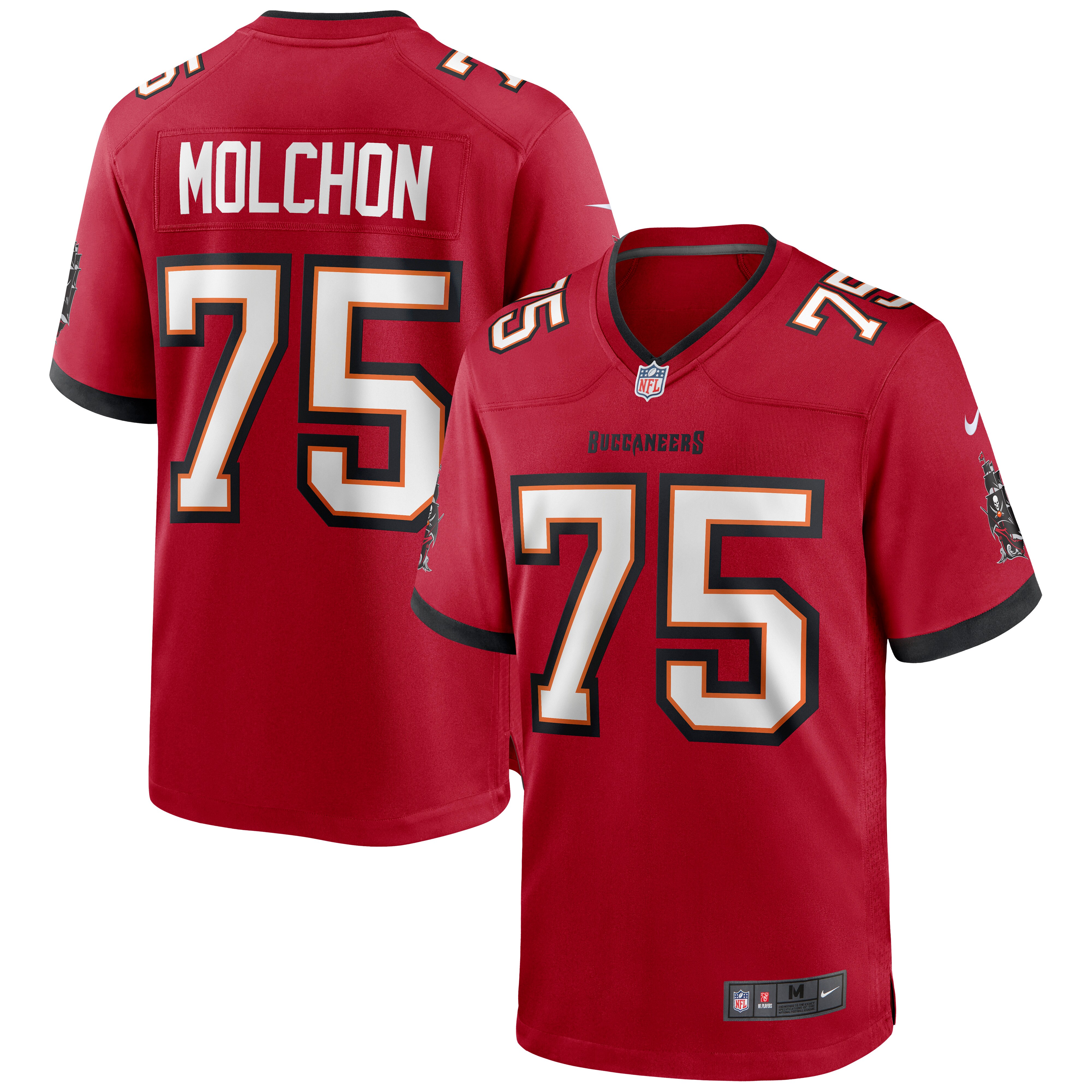 John Molchon Tampa Bay Buccaneers  Game Jersey - Red