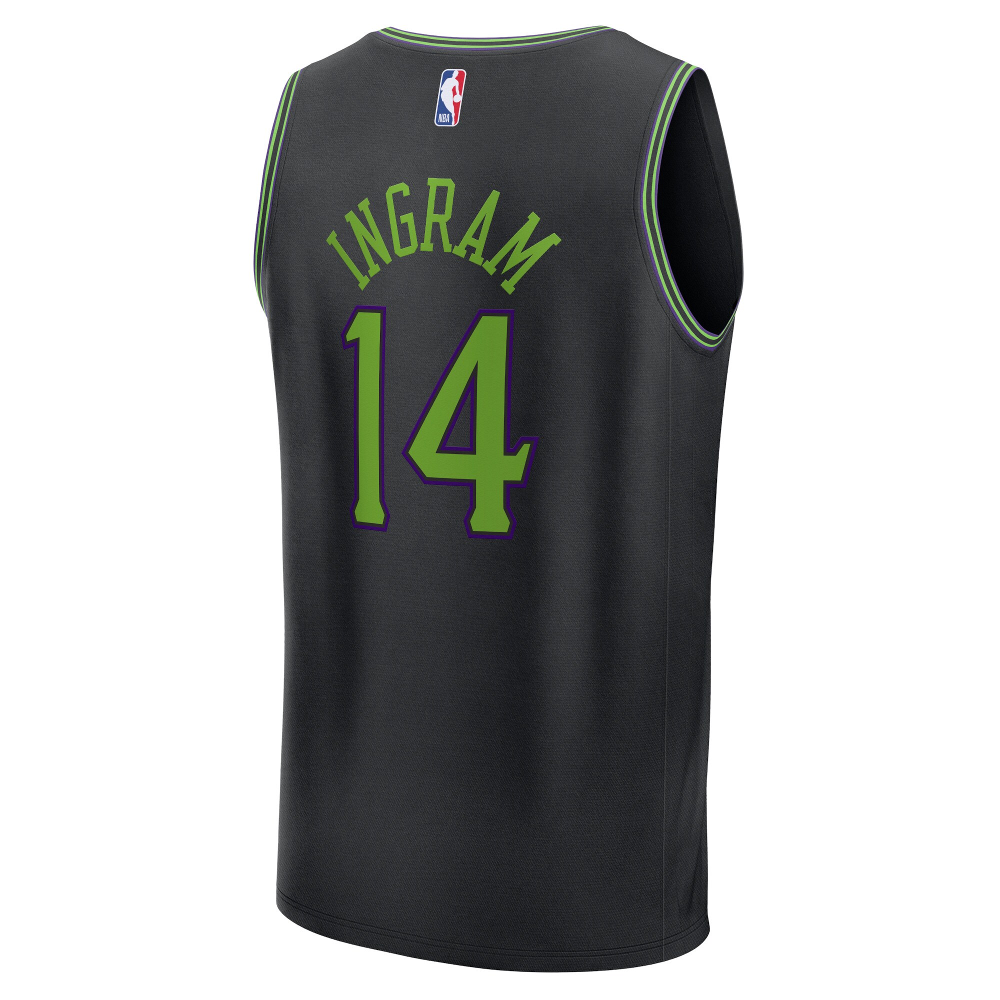 Youth New Orleans Pelicans Brandon Ingram  Black 2023/24 Fast Break Jersey - City Edition
