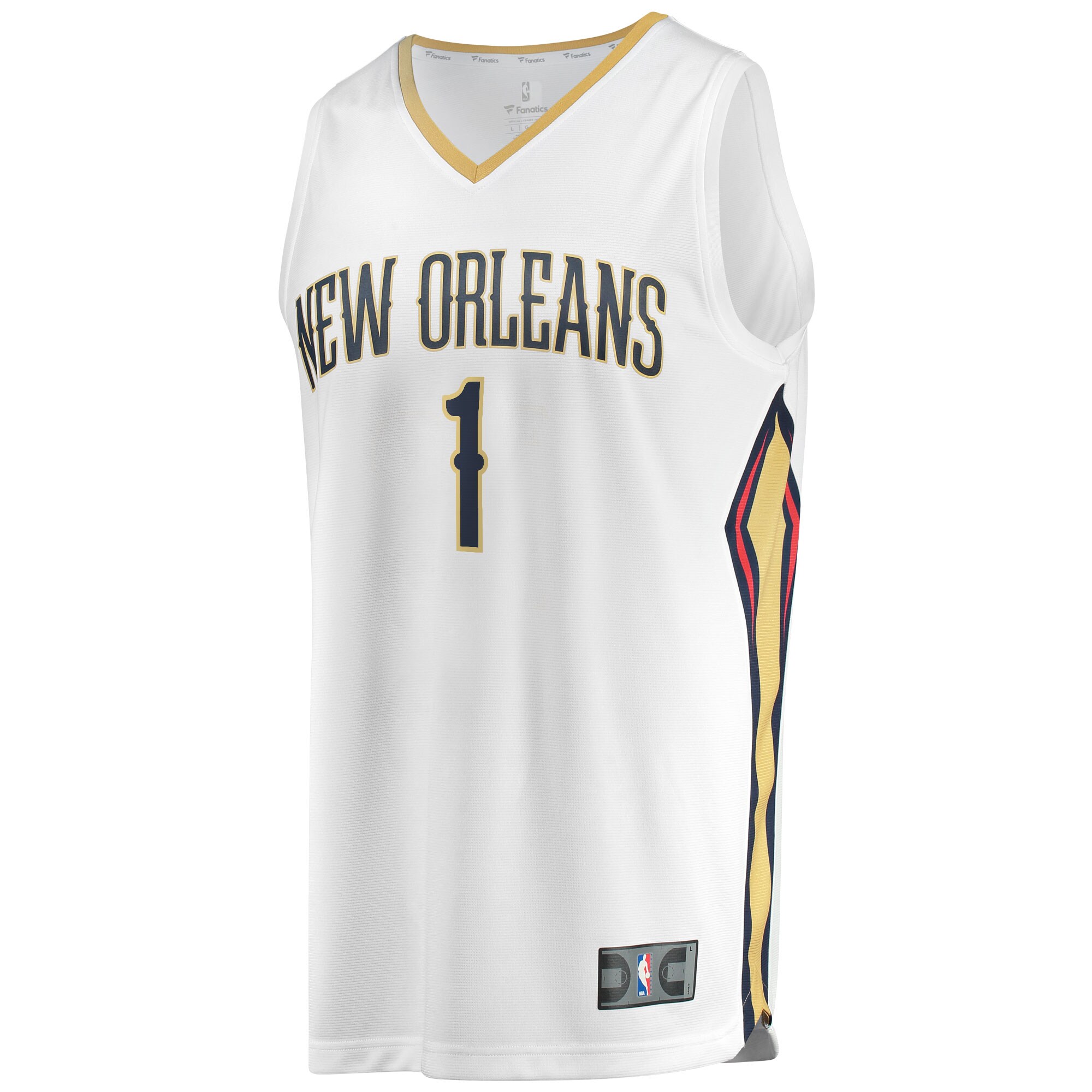 Zion Williamson New Orleans Pelicans  Replica Fast Break Jersey White - Association Edition