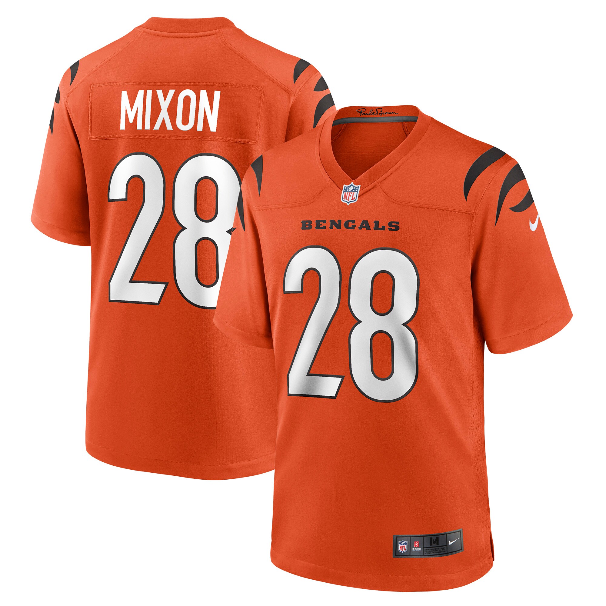 Joe Mixon Cincinnati Bengals  Game Jersey - Orange