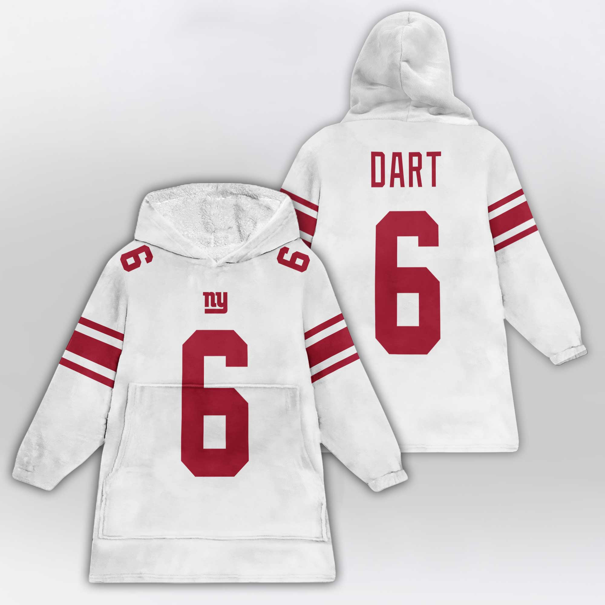 J.D 6 New York G Football Unisex Blanket Hoodie