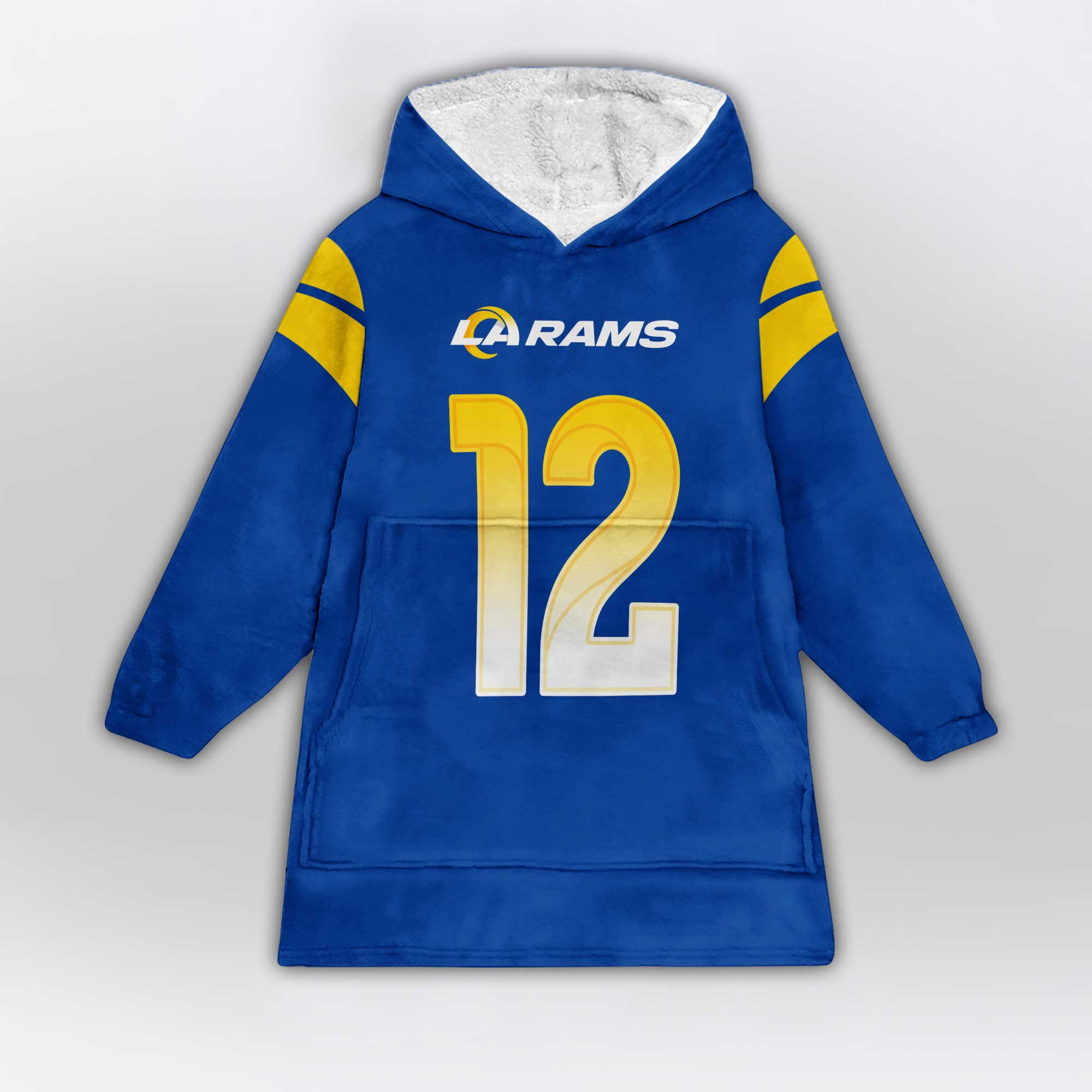 Adult P.N 12 Los Angeles R Football Unisex Blanket Hoodie