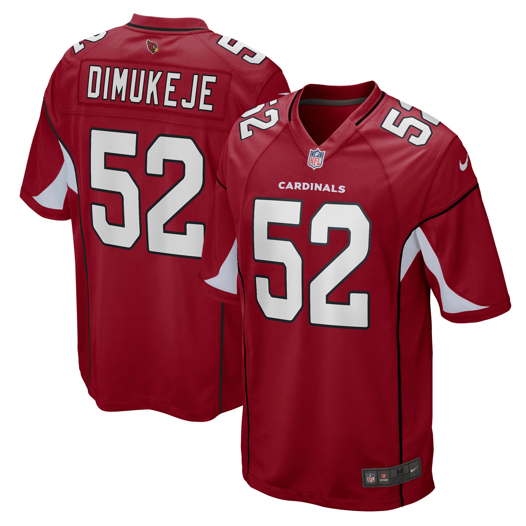 Victor Dimukeje Arizona Cardinals  Player Game Jersey - Cardinal