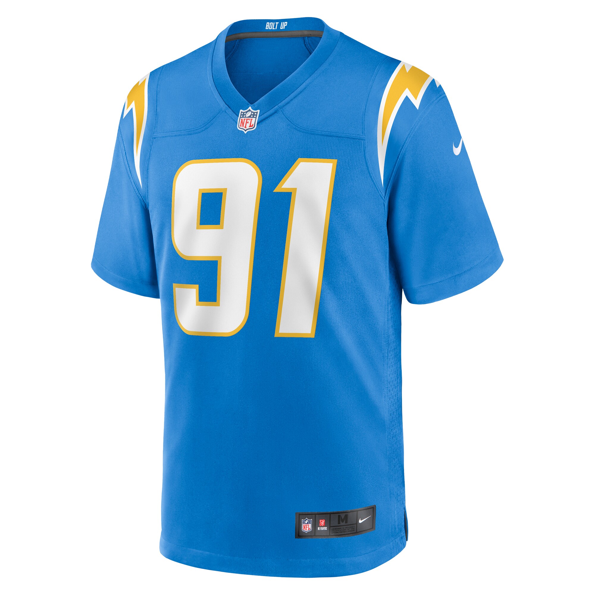 Christopher Hinton Los Angeles Chargers  Home Game Player Jersey - Powder Blue