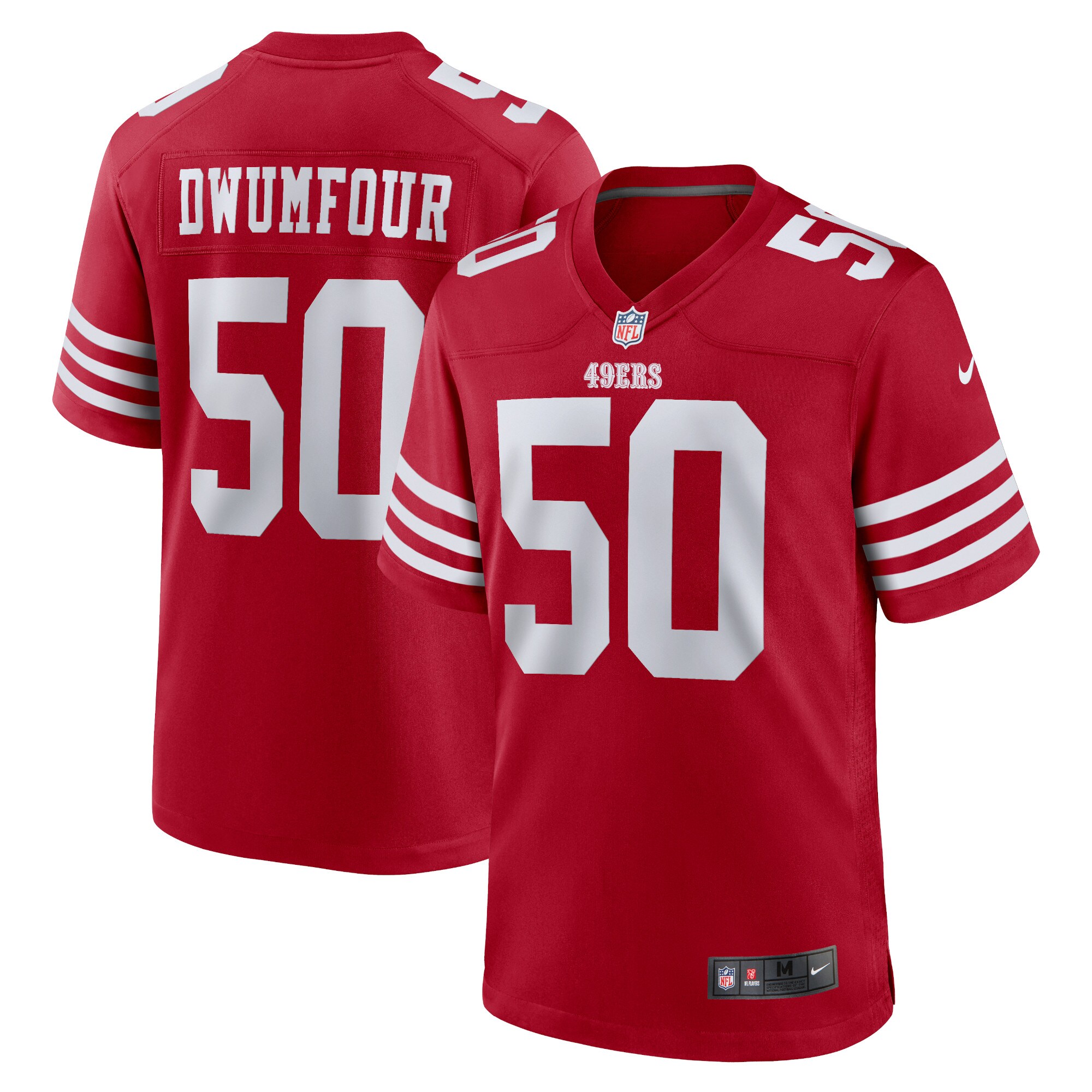 Michael Dwumfour San Francisco 49ers  Home Game Player Jersey - Scarlet