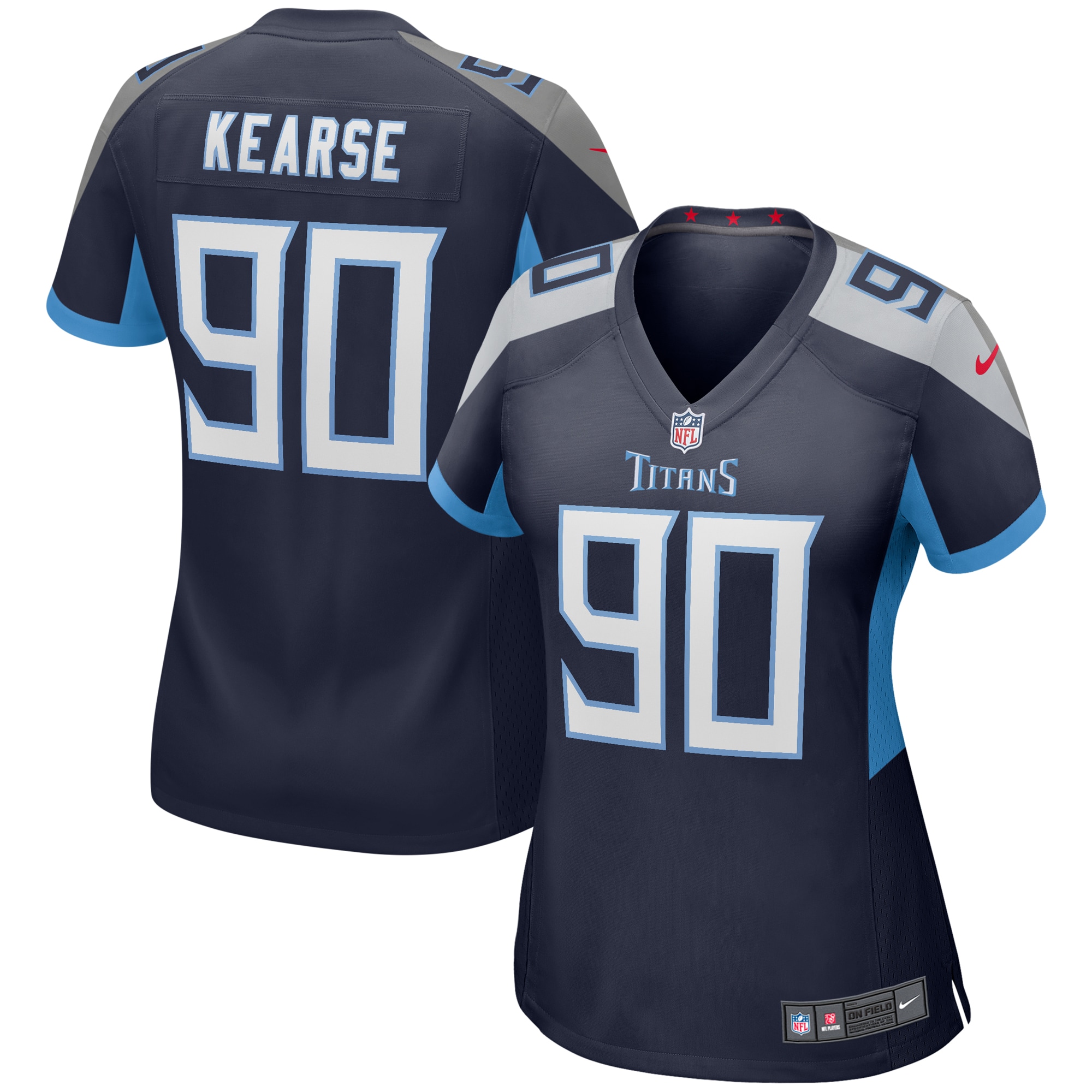Jevon Kearse Tennessee Titans Women's Game Retired Player Jersey - Navy