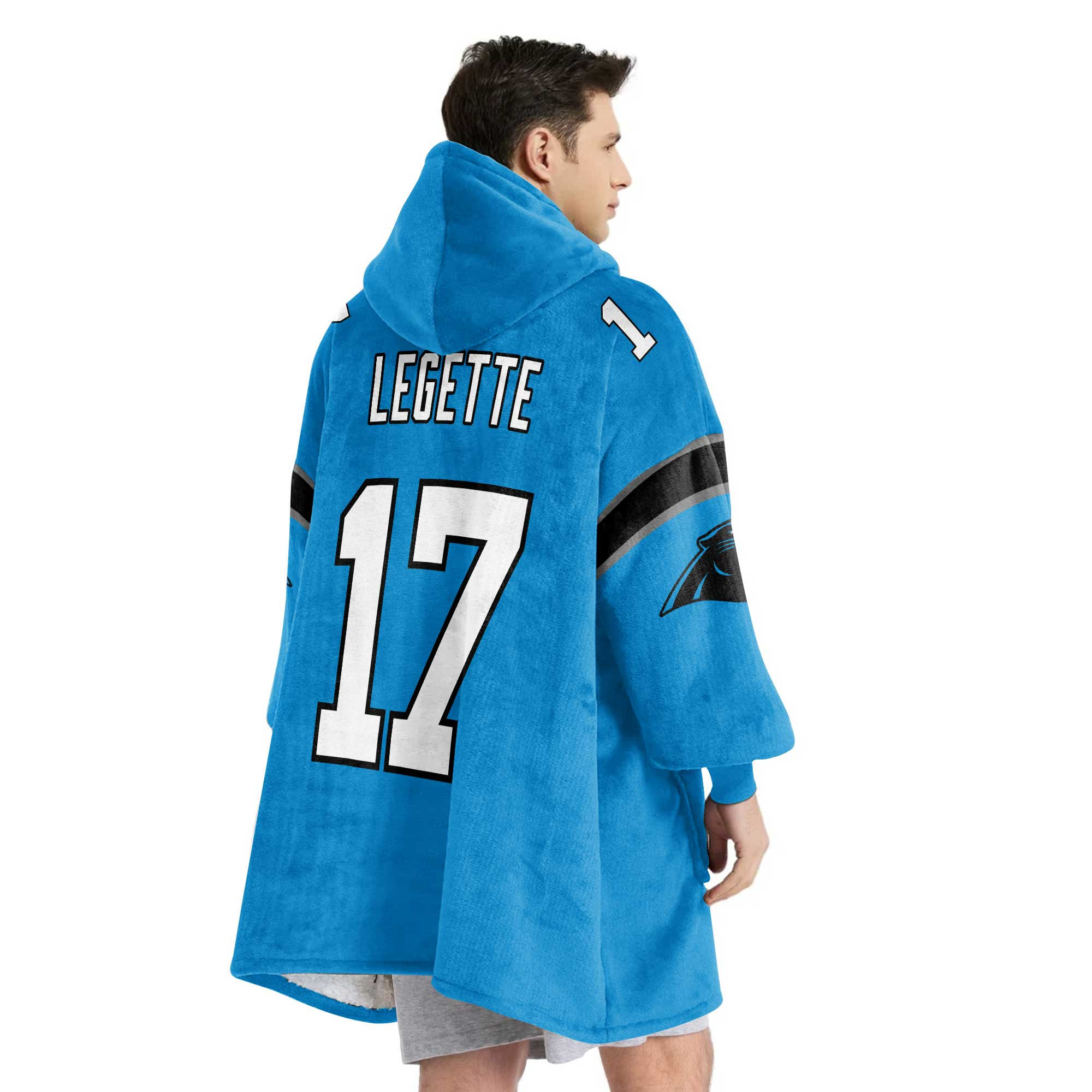Adult 17 Carolina Football Unisex Blanket Hoodie