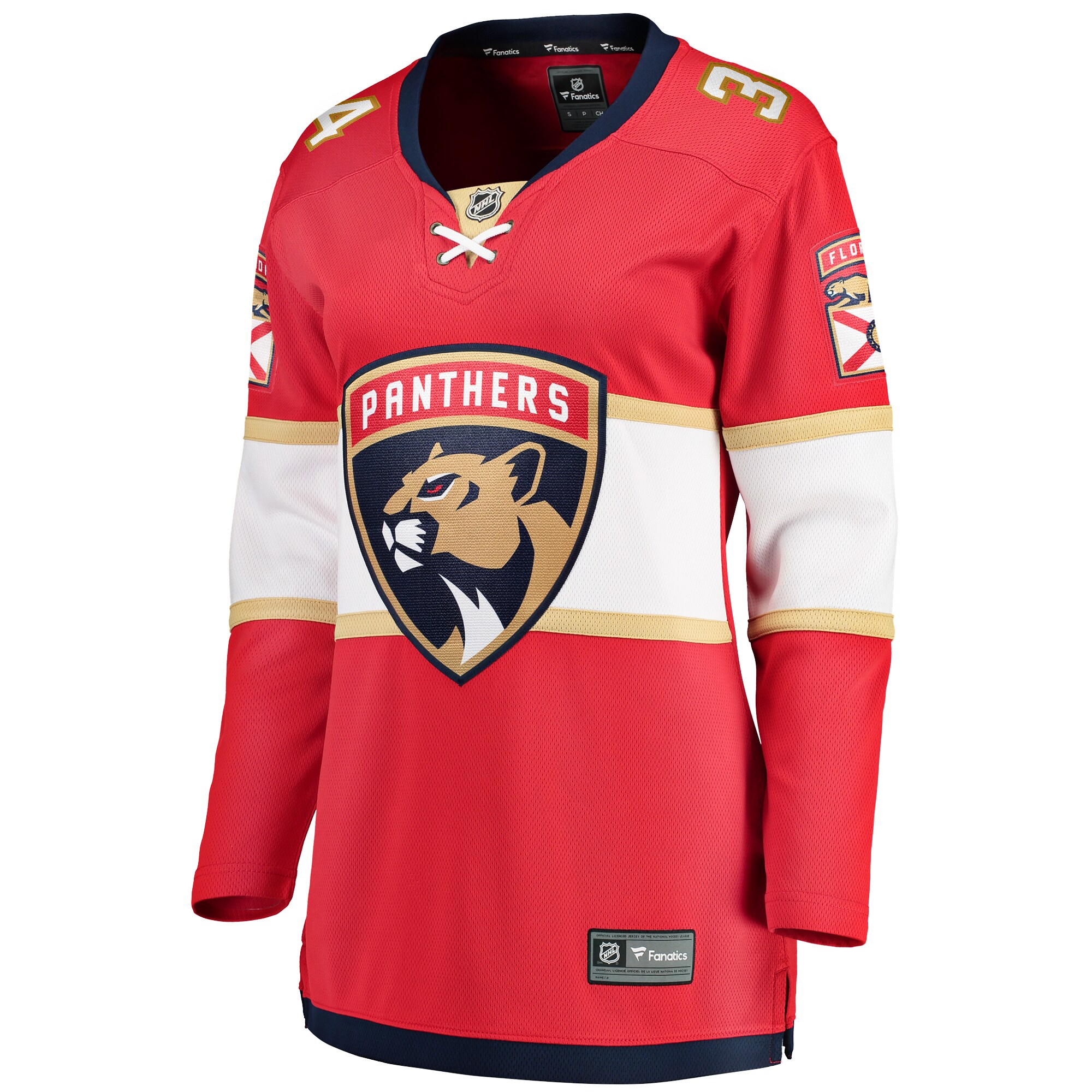 Alex Lyon Florida Panthers Women's Home Breakaway Player Jersey - Red