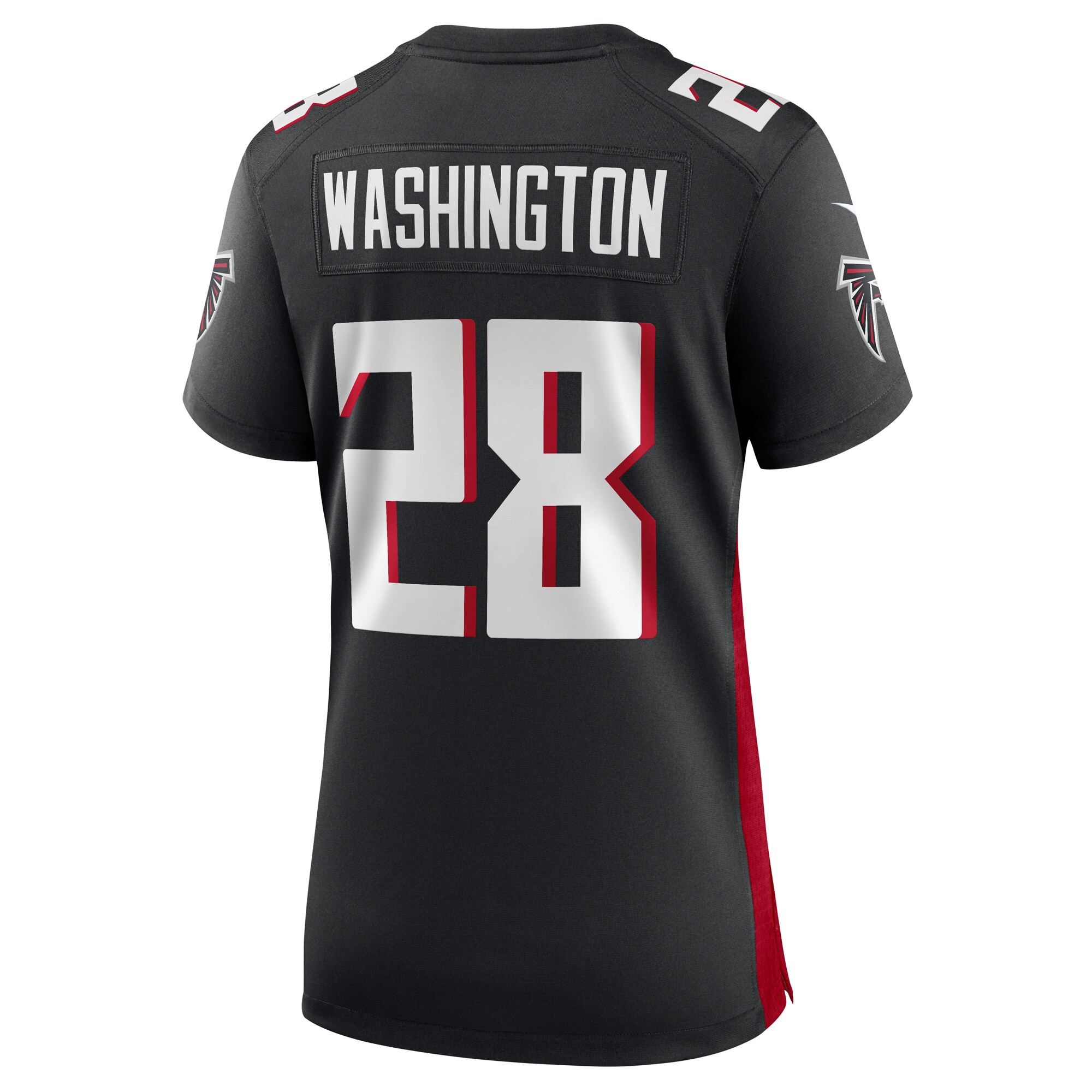 Carlos Washington Atlanta Falcons Women's  Game Jersey -  Black