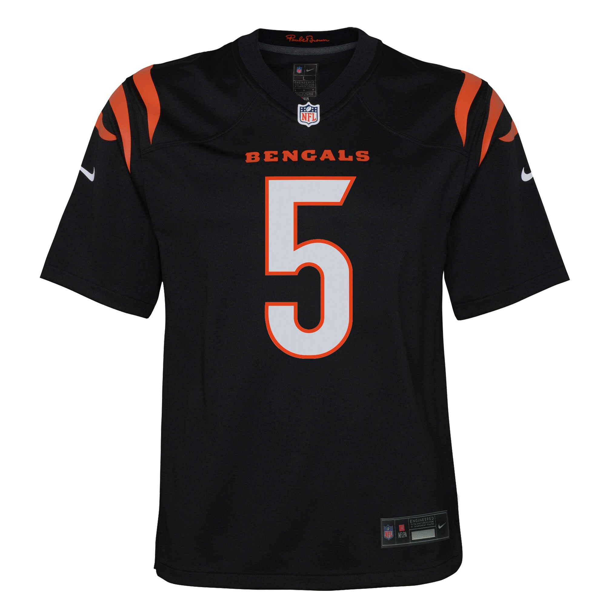 Tee Higgins Cincinnati Bengals  Youth Game Player Jersey - Black