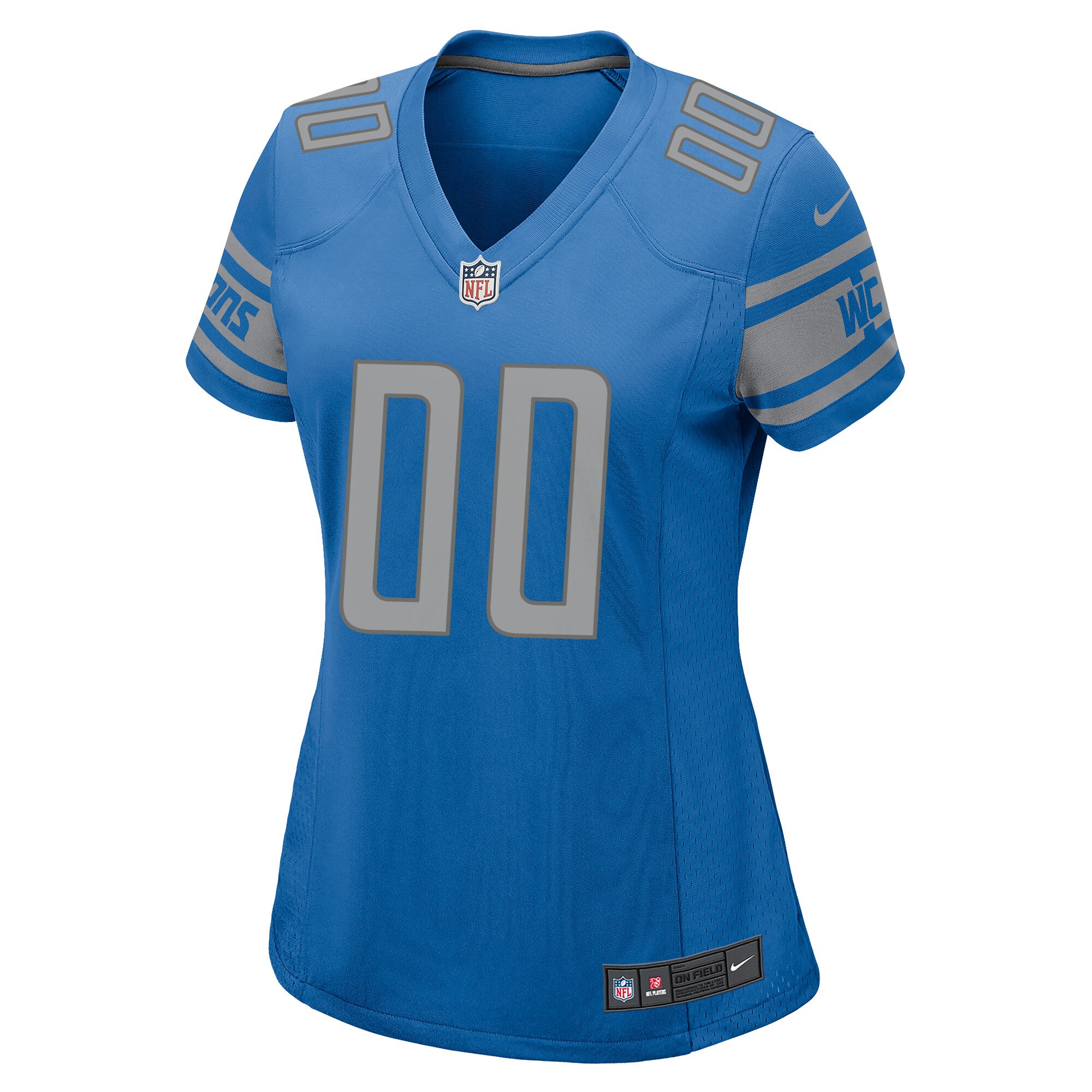 Detroit Lions  Women's Custom Game Jersey - Blue