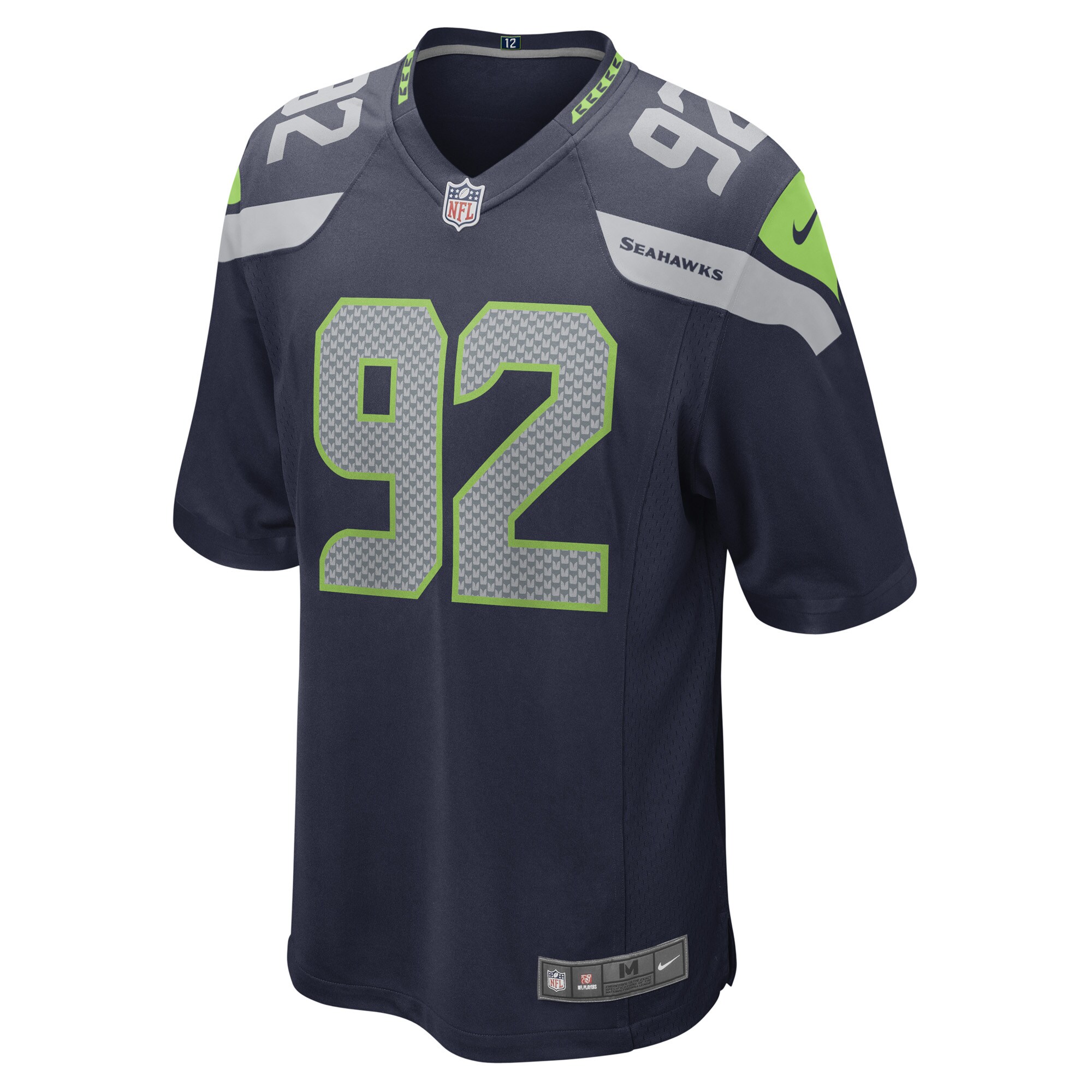 Tyreke Smith Seattle Seahawks  Game Player Jersey - College Navy