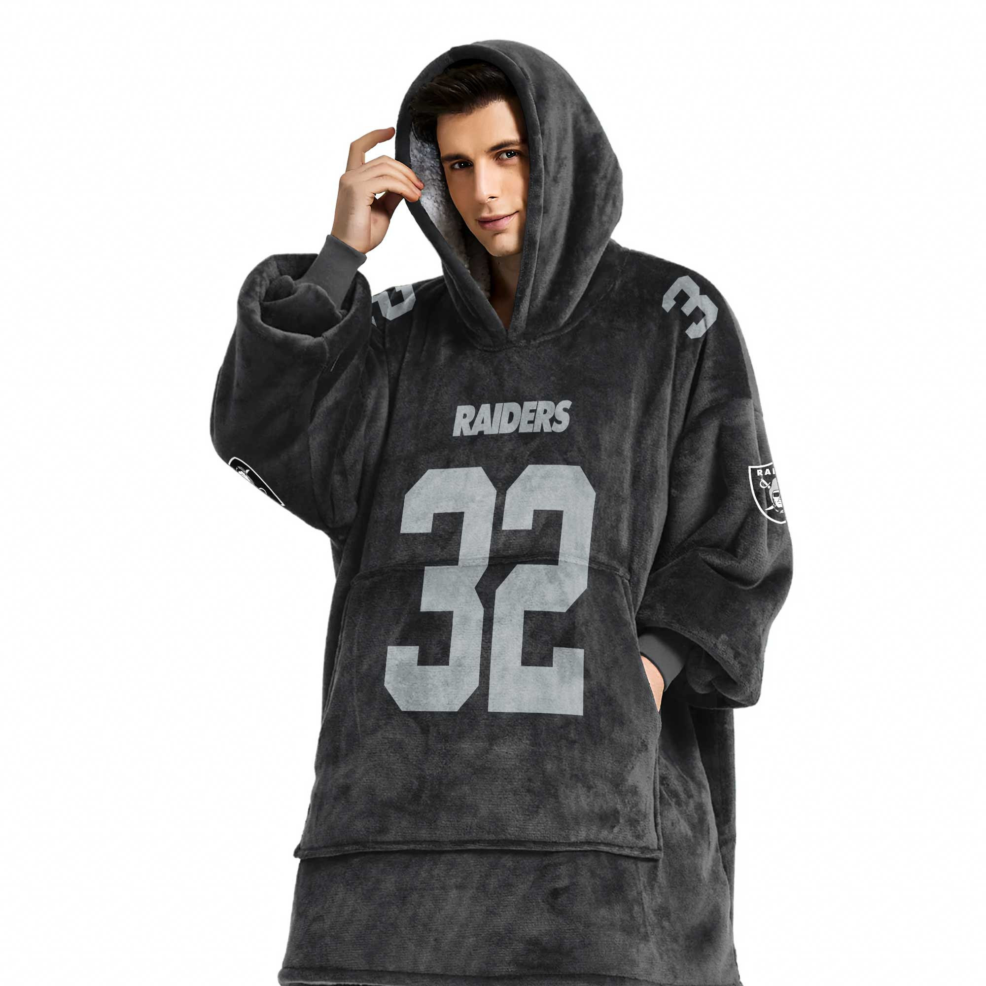 Adult M.A 32 Las Vegas Football Unisex Blanket Hoodie