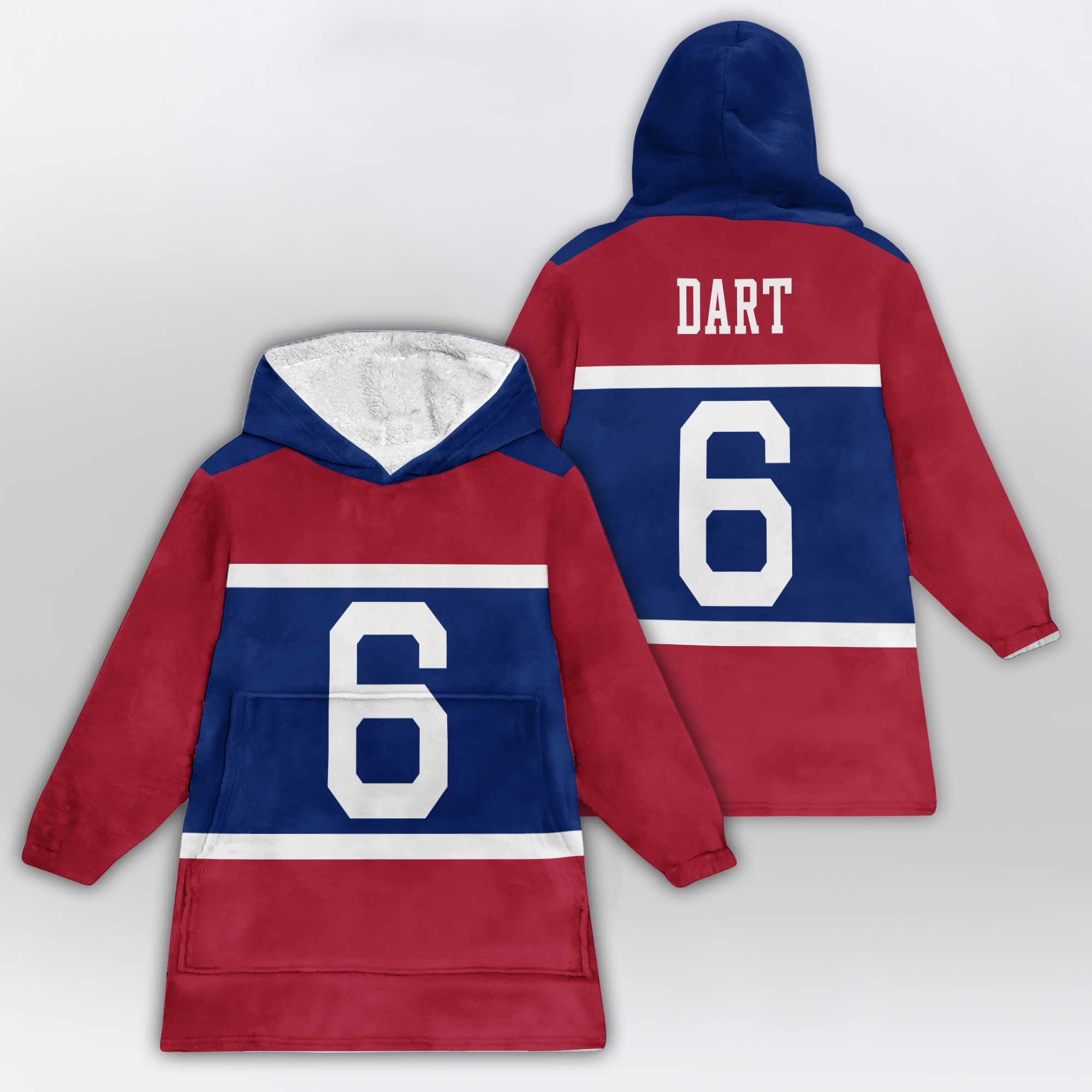 J.D 6 New York G Football Unisex Blanket Hoodie