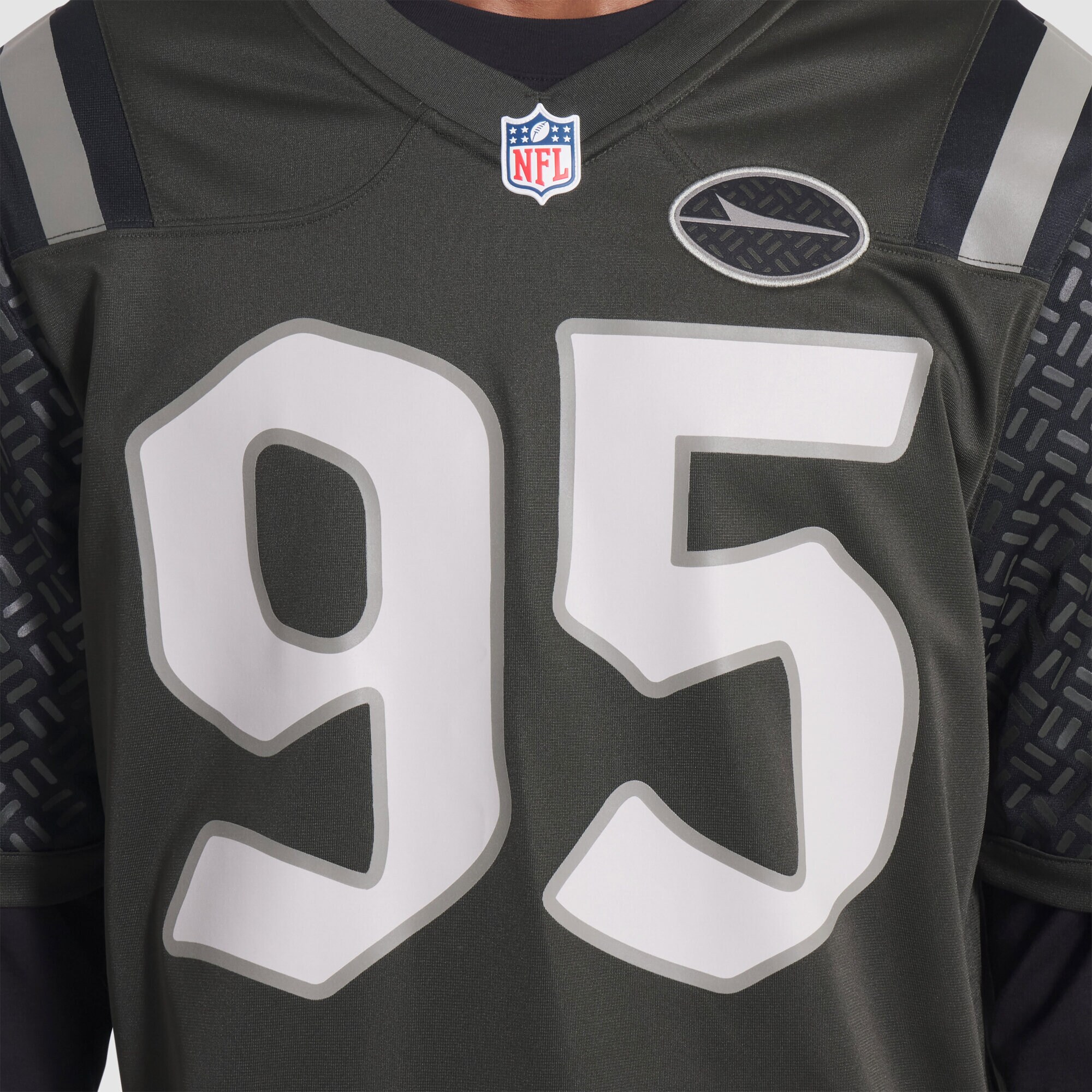 Quinnen Williams #95 New York Jets 2025 Rivalries Collection Game Jersey - Gotham Green