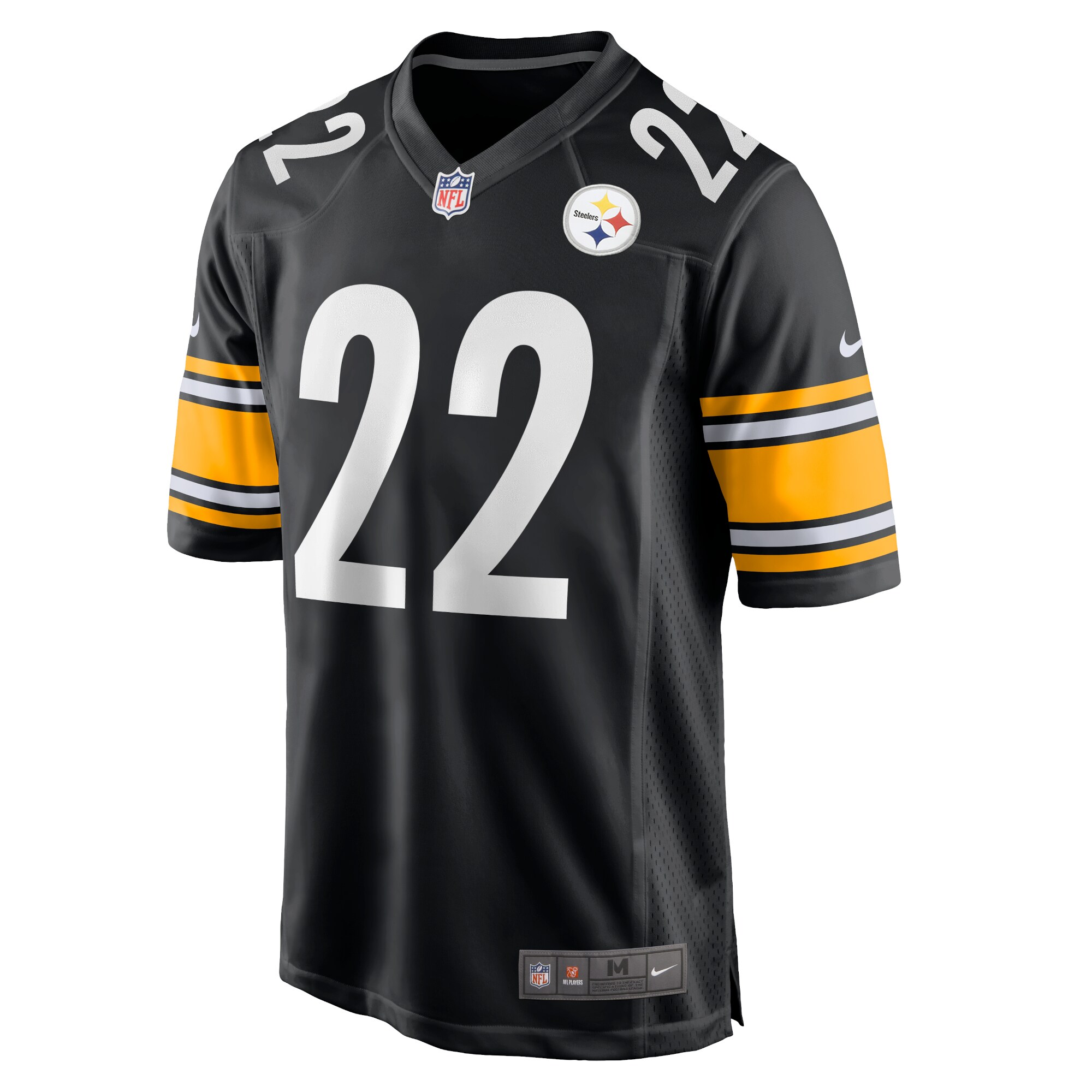 Najee Harris Pittsburgh Steelers  Youth 2021 NFL Draft First Round Pick Game Jersey - Black