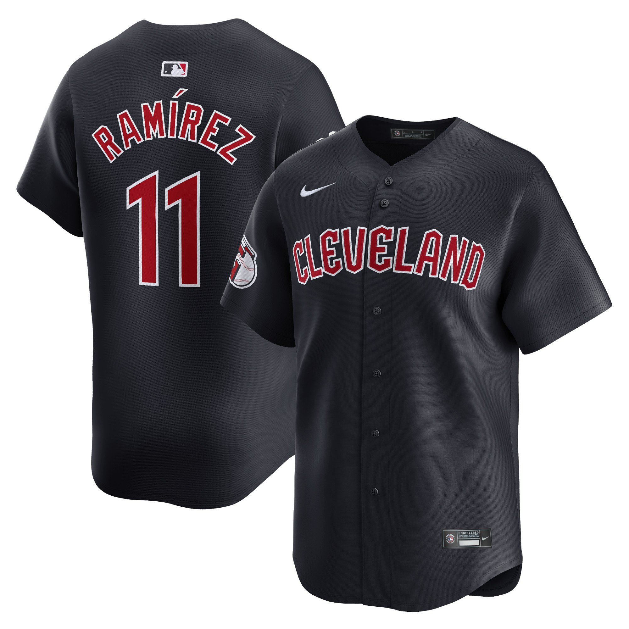 Men's Cleveland Guardians José RamÃrez  Navy Alternate Limited Player Jersey