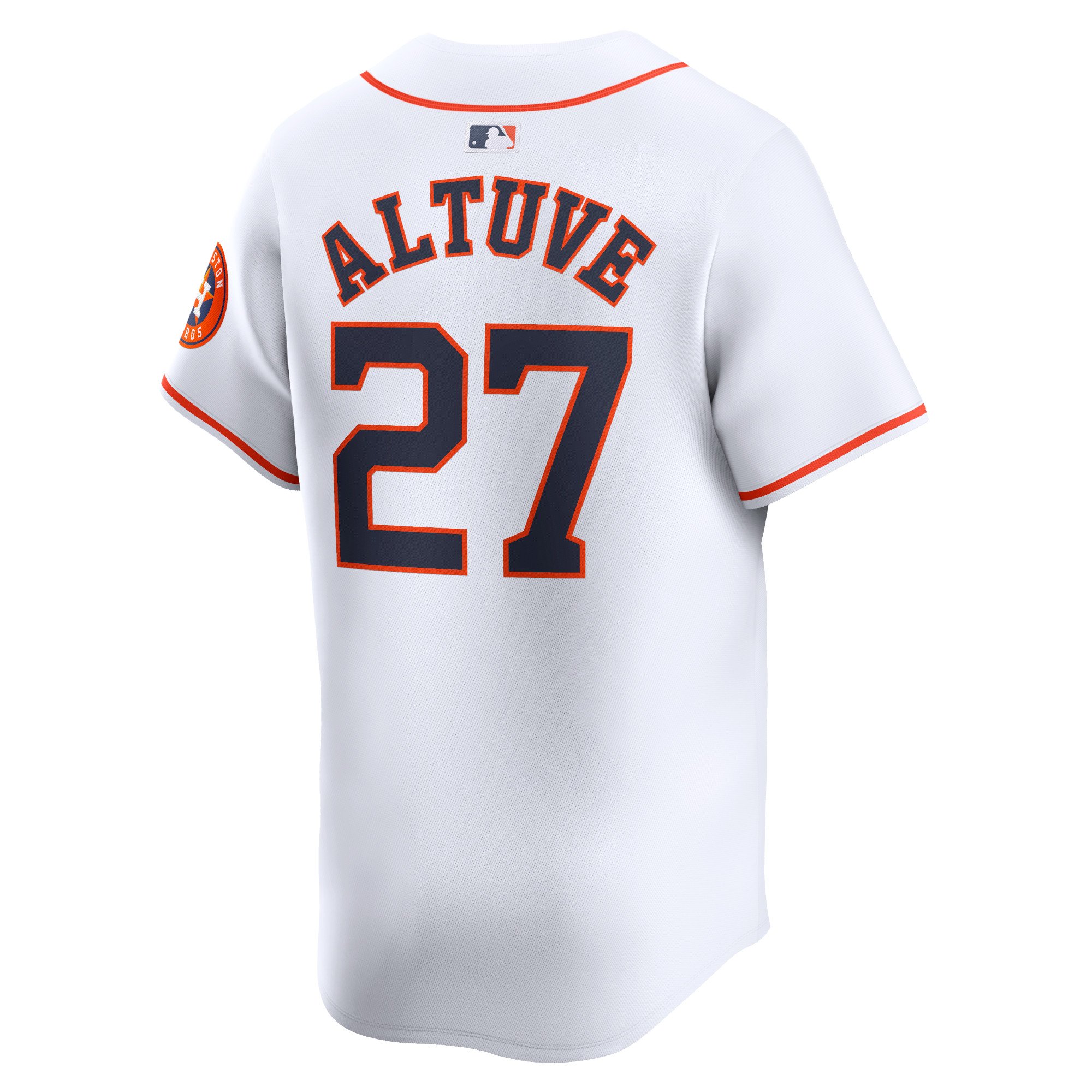 Men's Houston Astros Jose Altuve  White Home Limited Player Jersey