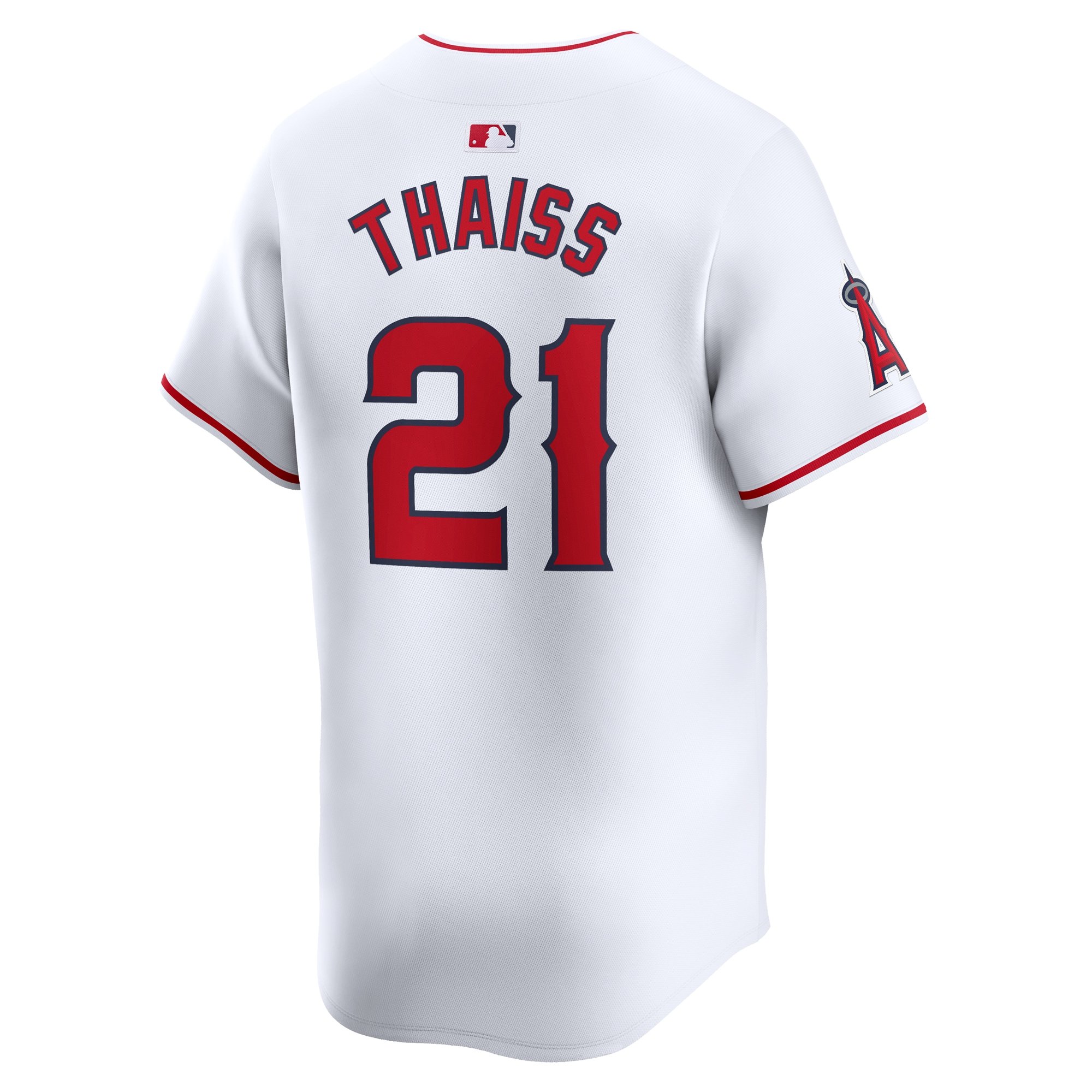 Men's Los Angeles Angels Matt Thaiss  White Home Limited Player Jersey