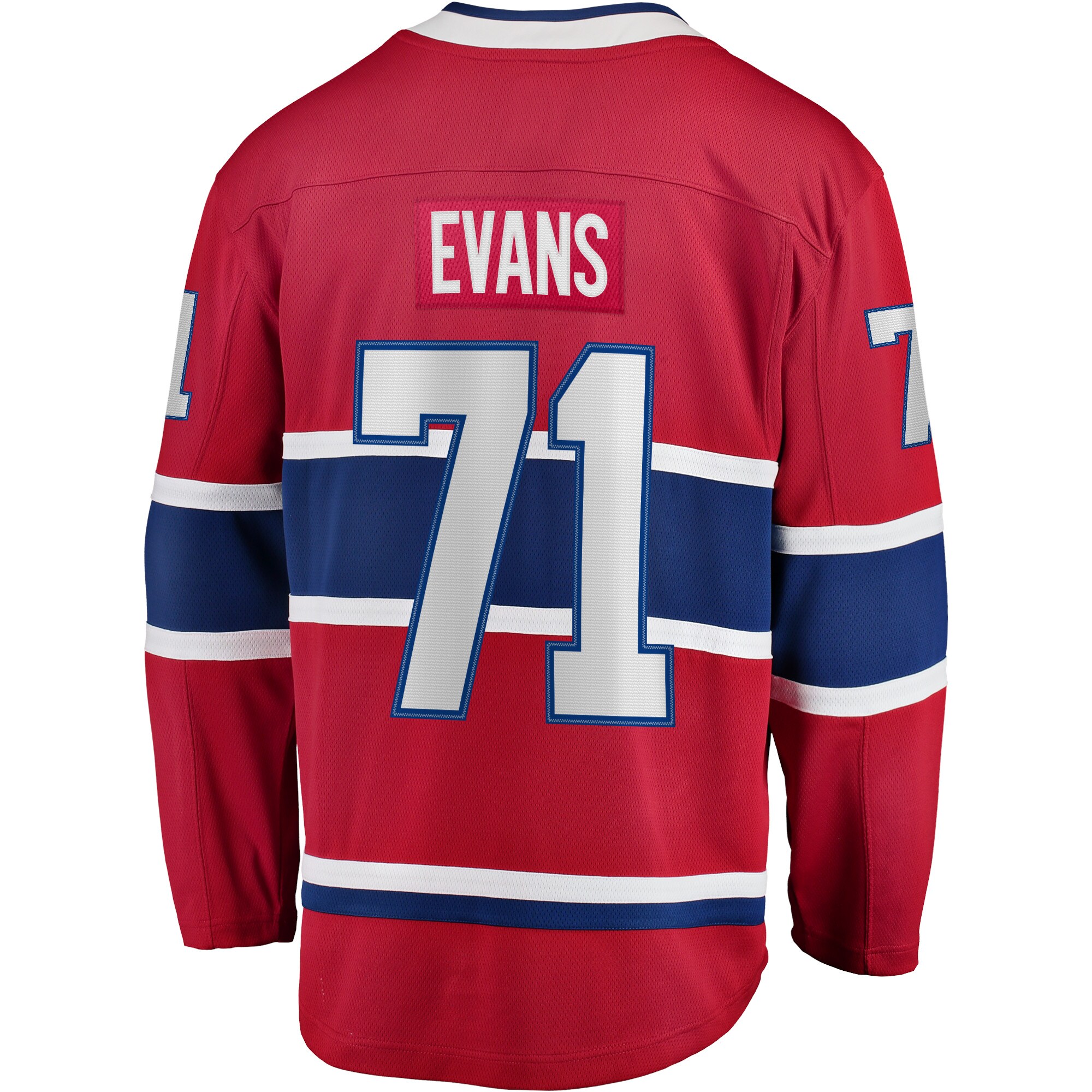 Jake Evans Montreal Canadiens Home Breakaway Player Jersey - Red