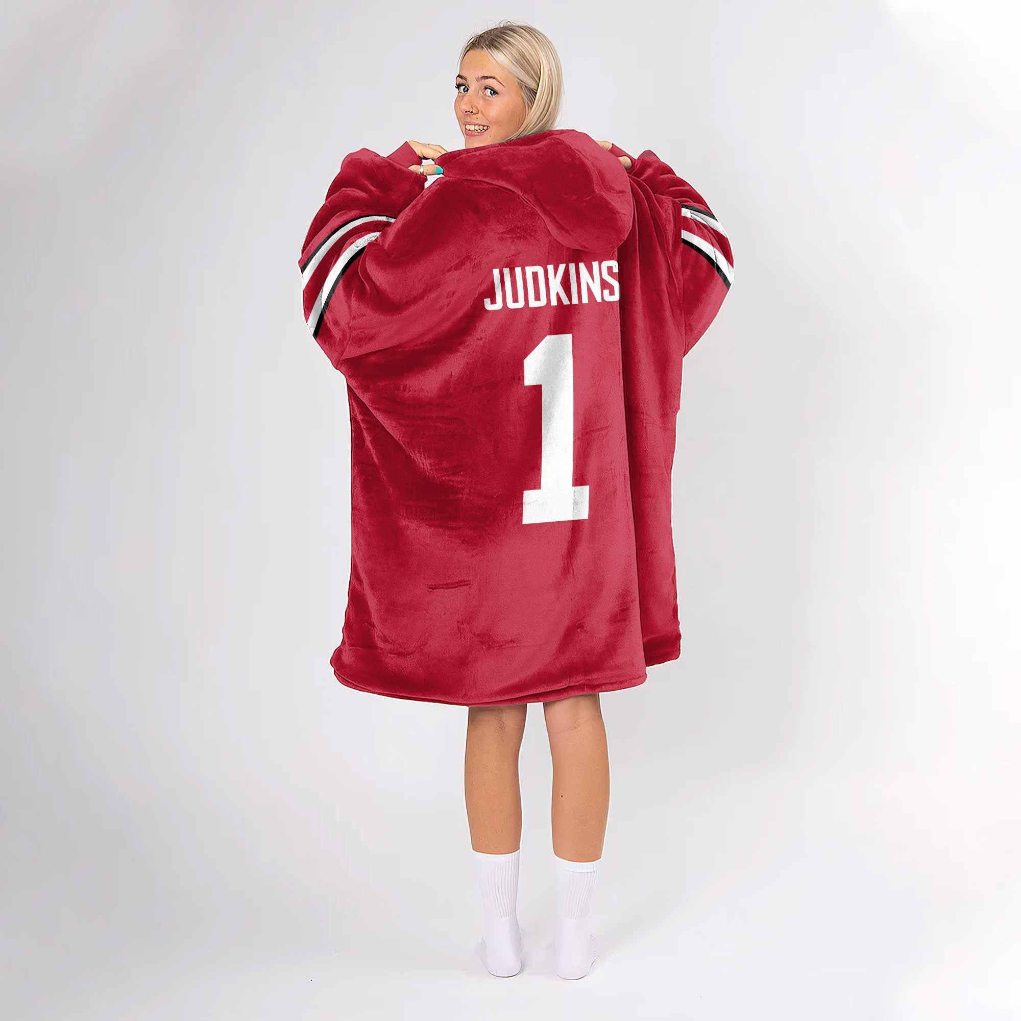 Adult 1 Ohio State Football Unisex Blanket Hoodie