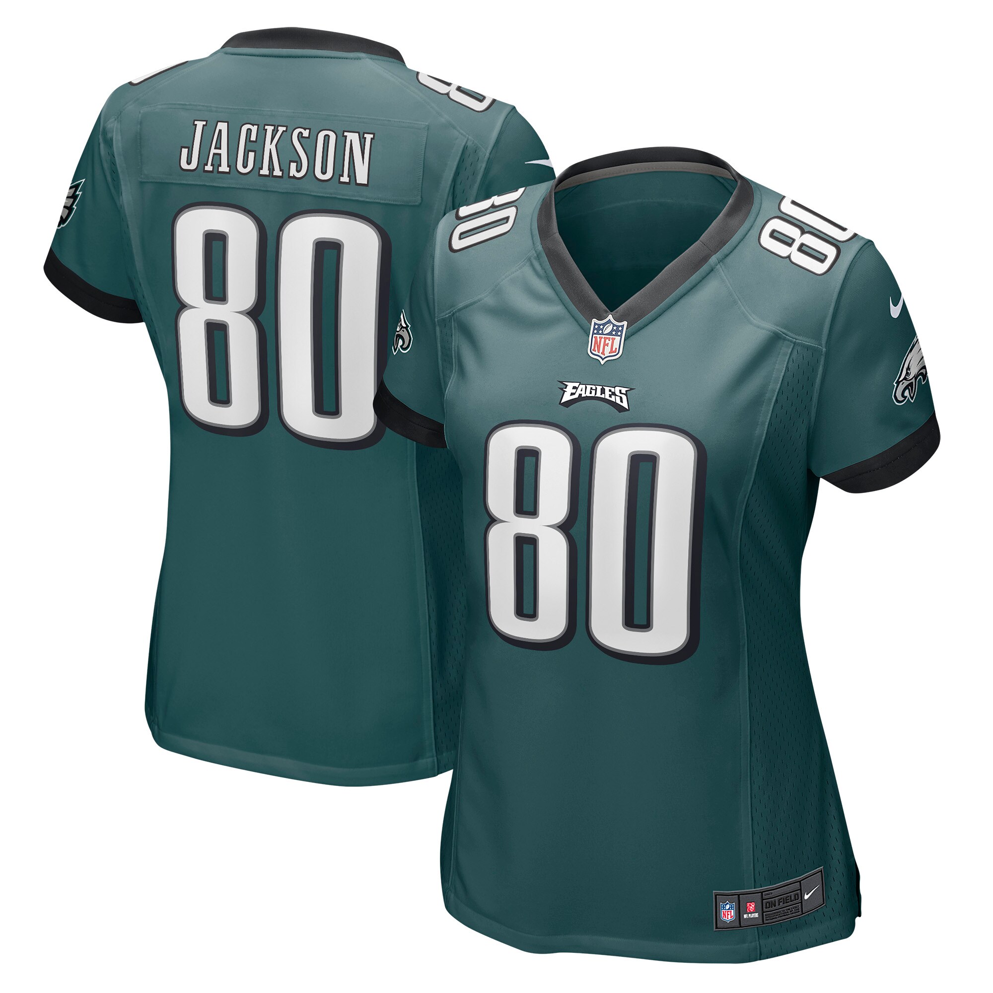Tyree Jackson Philadelphia Eagles  Women's Game Jersey - Midnight Green
