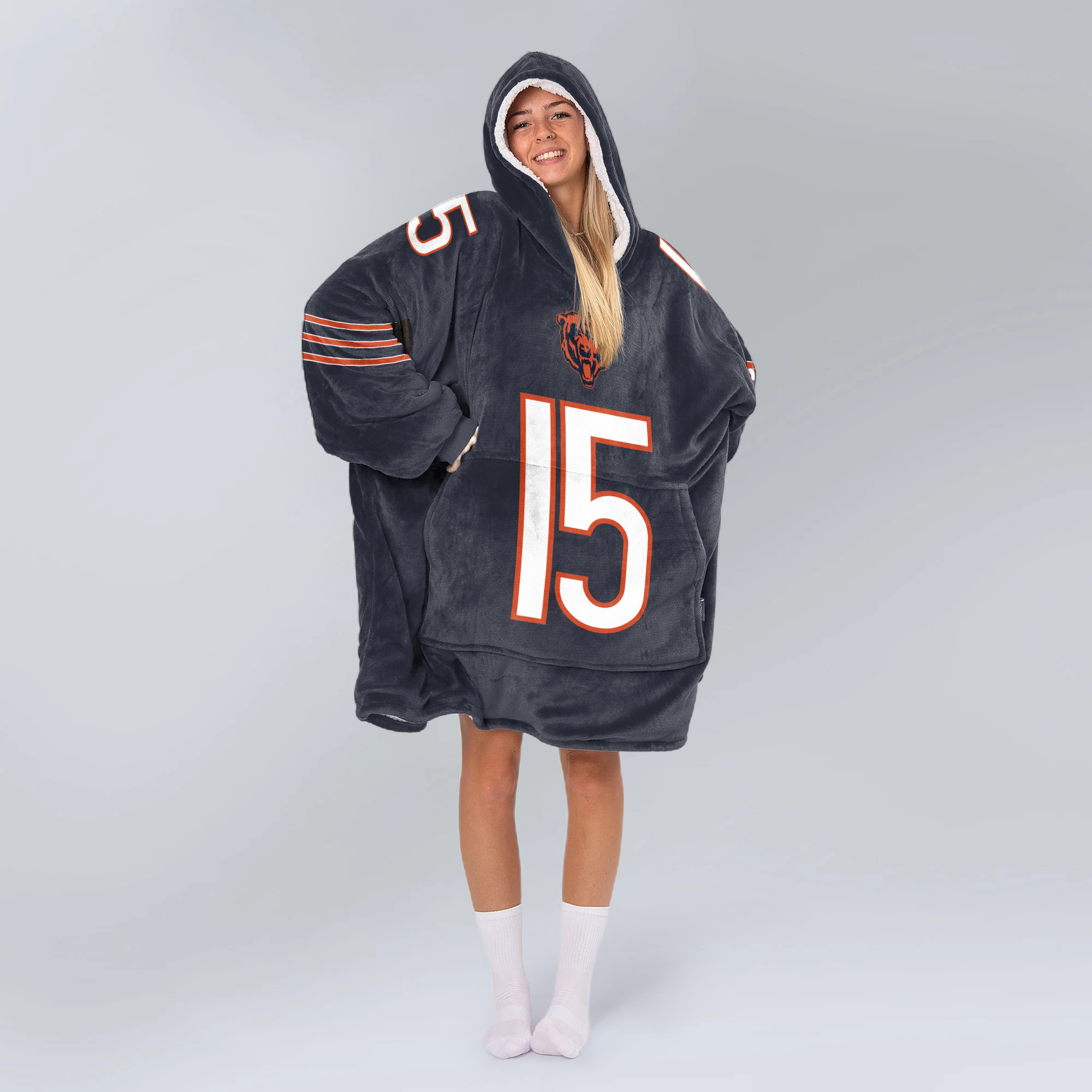 R.O 15 Chicago Football Unisex Blanket Hoodie