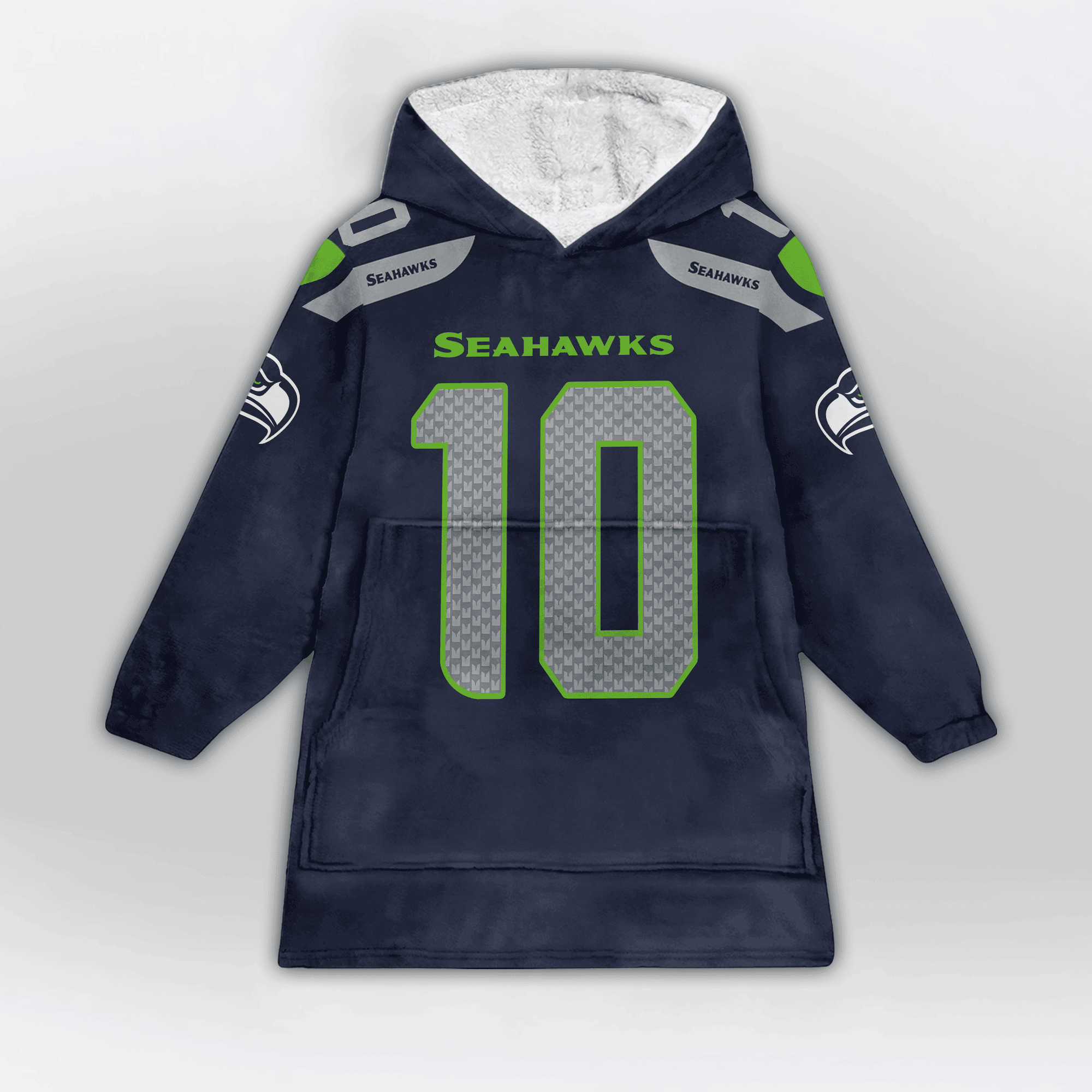 Kid 10 Seattle Football Unisex Blanket Hoodie
