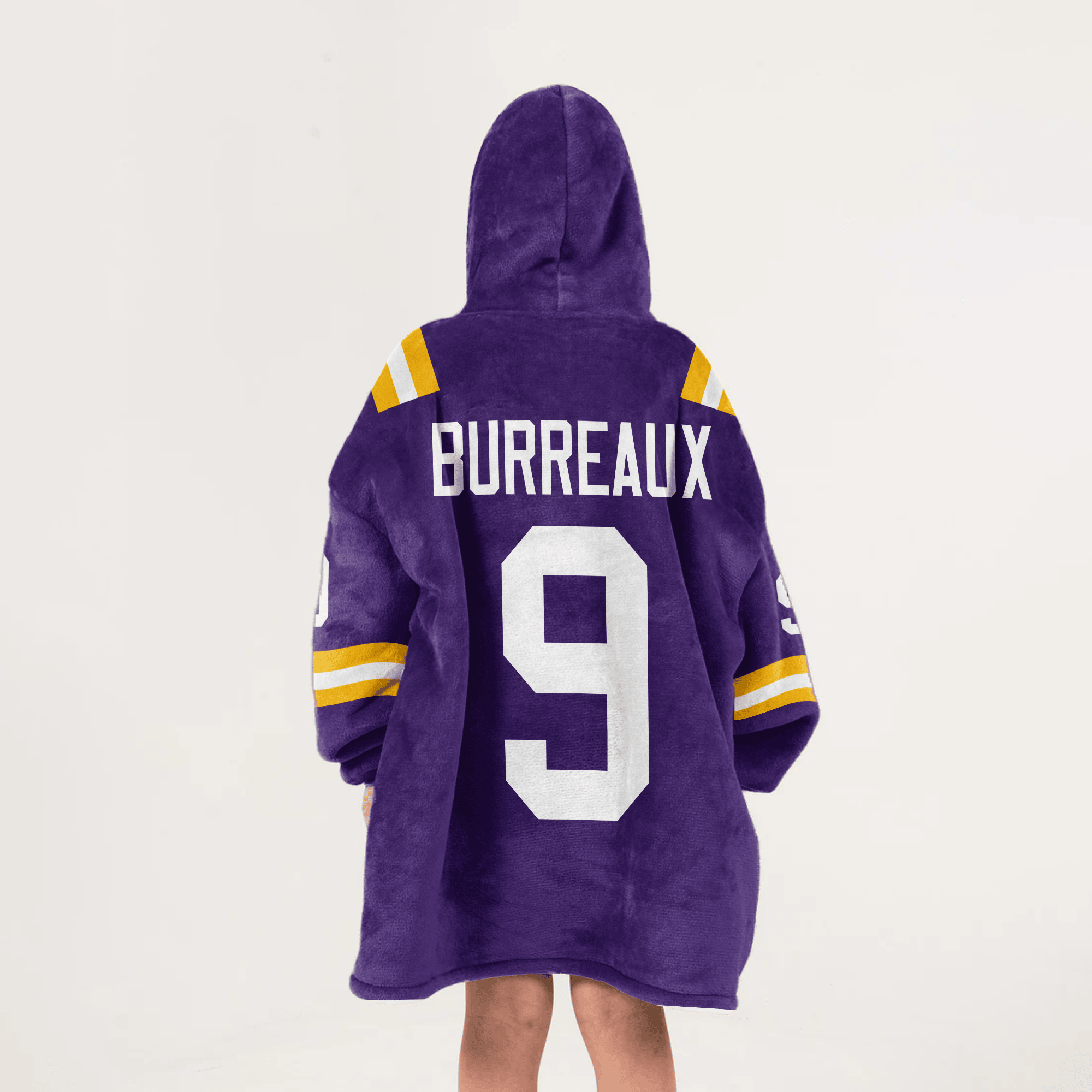 Kid J.B 9 LSU Football Unisex Blanket Hoodie