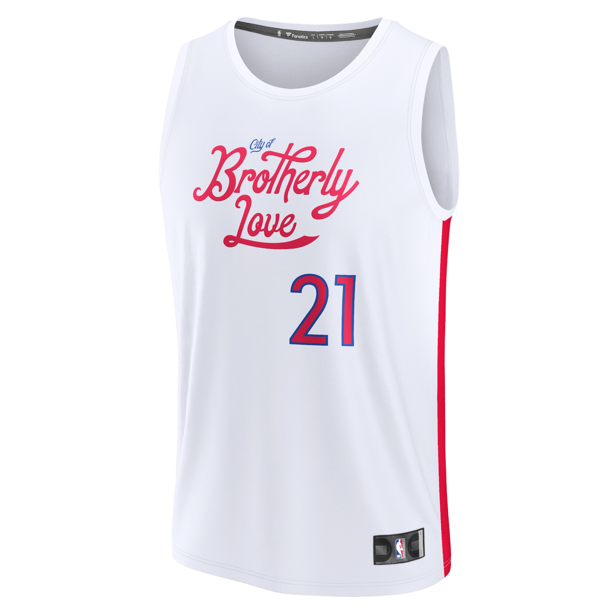 Joel Embiid Philadelphia 76ers  2022/23 Fastbreak Jersey - City Edition - White