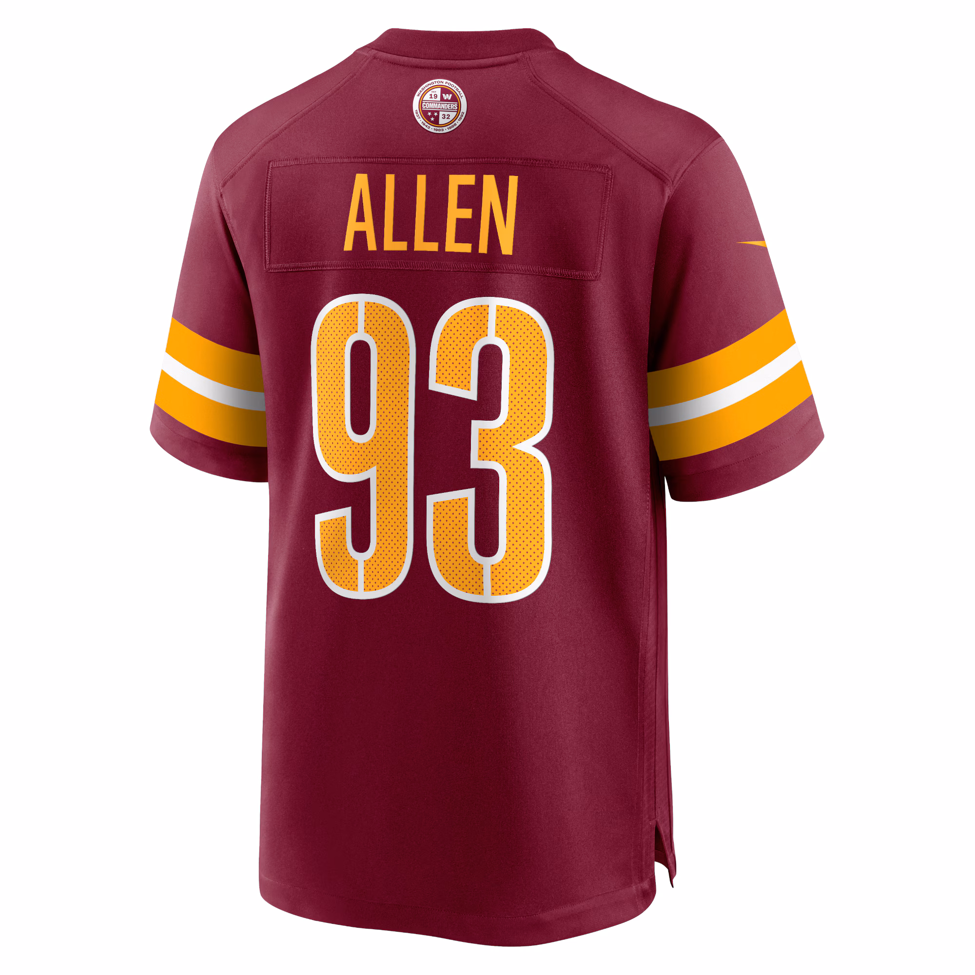 Jonathan Allen Washington Commanders Youth Game Jersey - Burgundy