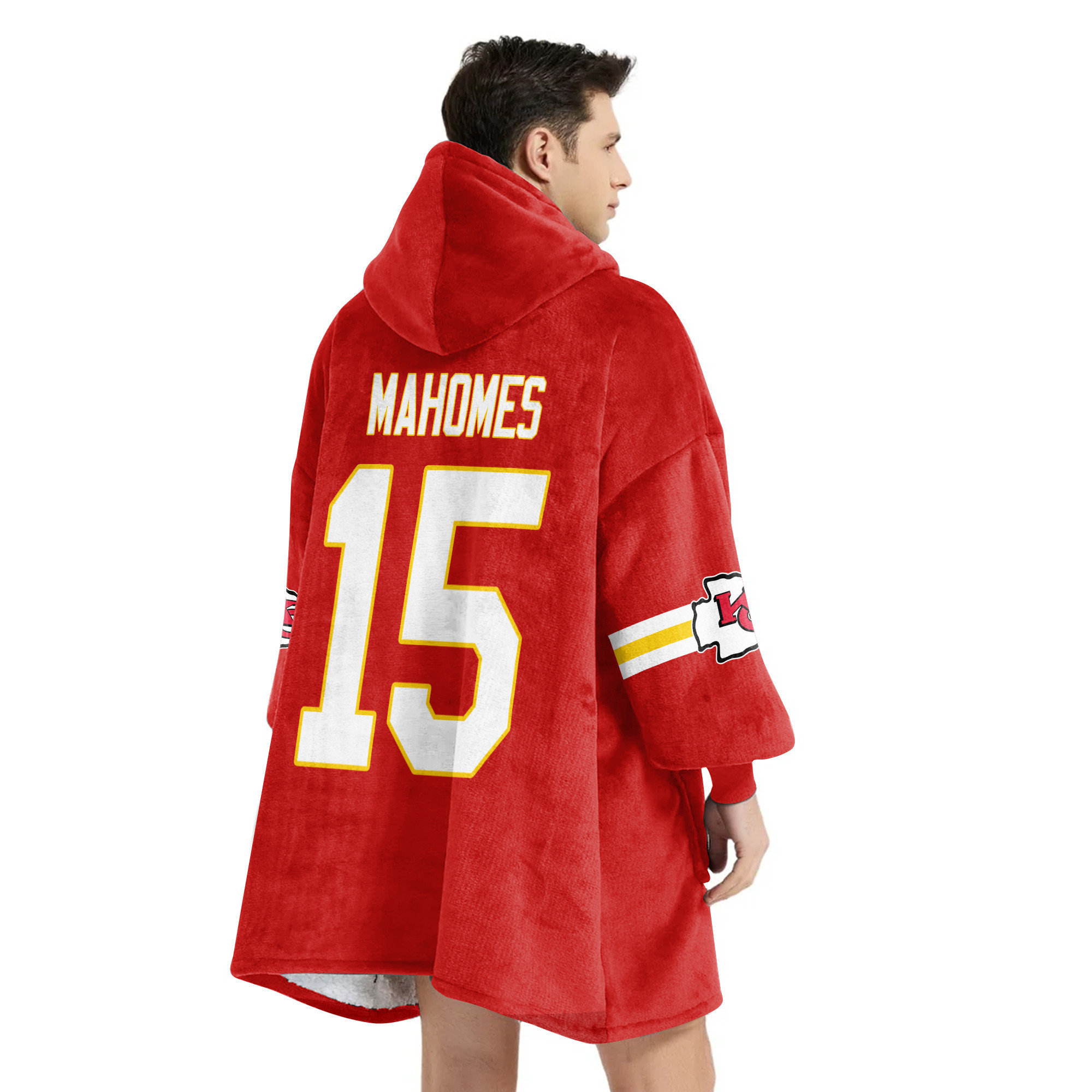 Adult 15 Ready To Roll Kansas City Football Unisex Blanket Hoodie