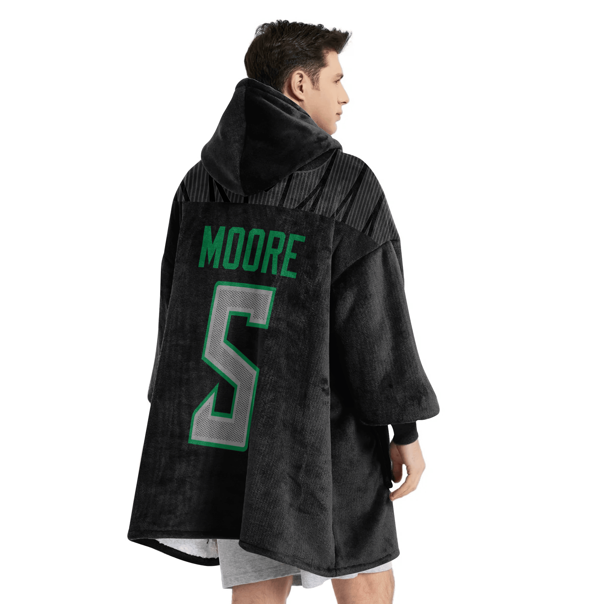 Adult D.M 5 Oregon Football Unisex Blanket Hoodie