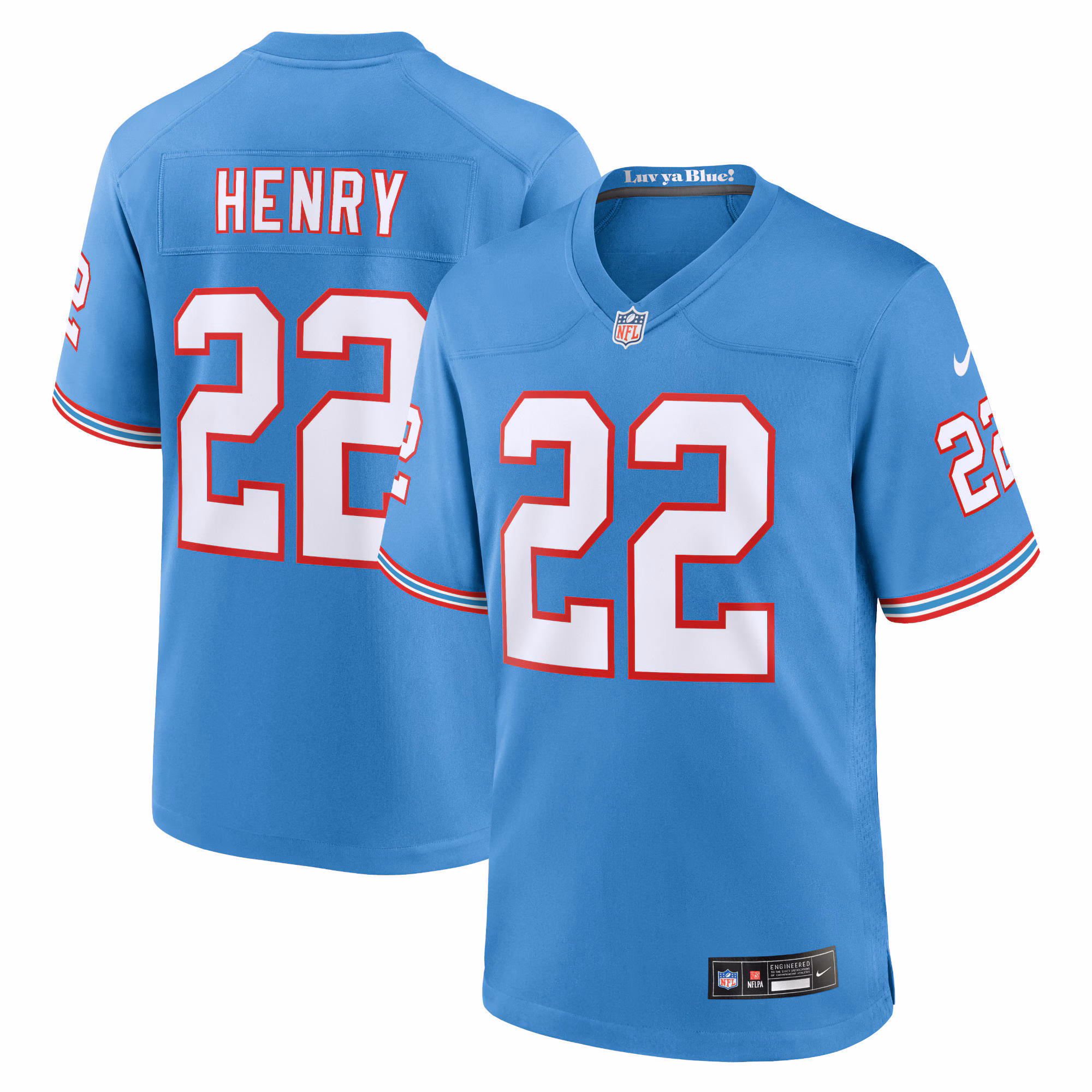 Derrick Henry Tennessee Titans Youth Game Jersey - Light Blue