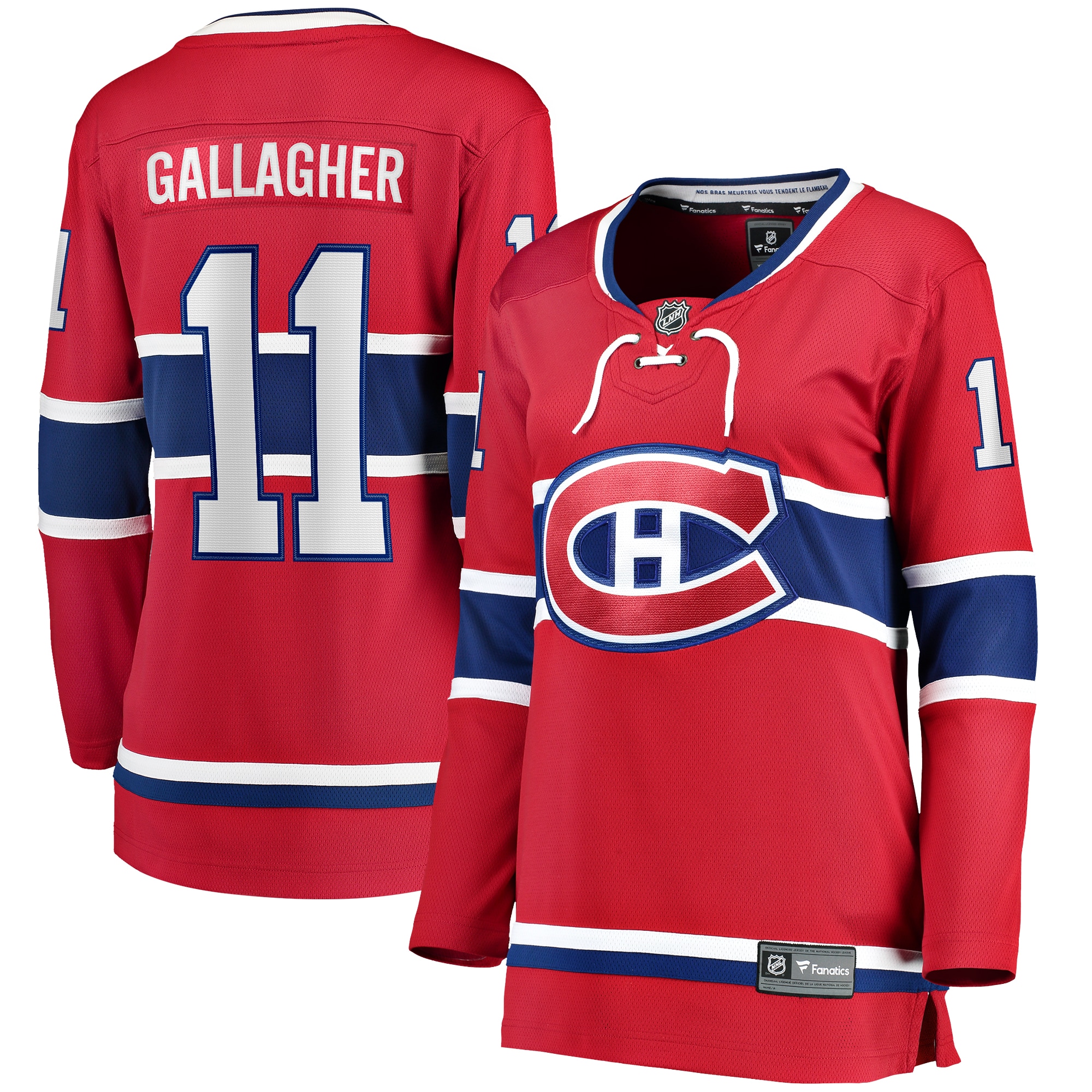 Brendan Gallagher Montreal Canadiens Women's Home Breakaway Player Jersey - Red