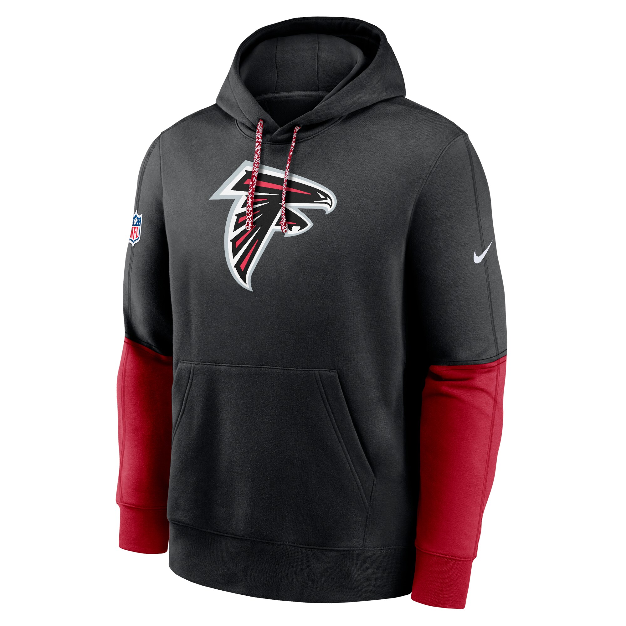 Atlanta Falcons 2024 Sideline Club Pullover Hoodie - Black