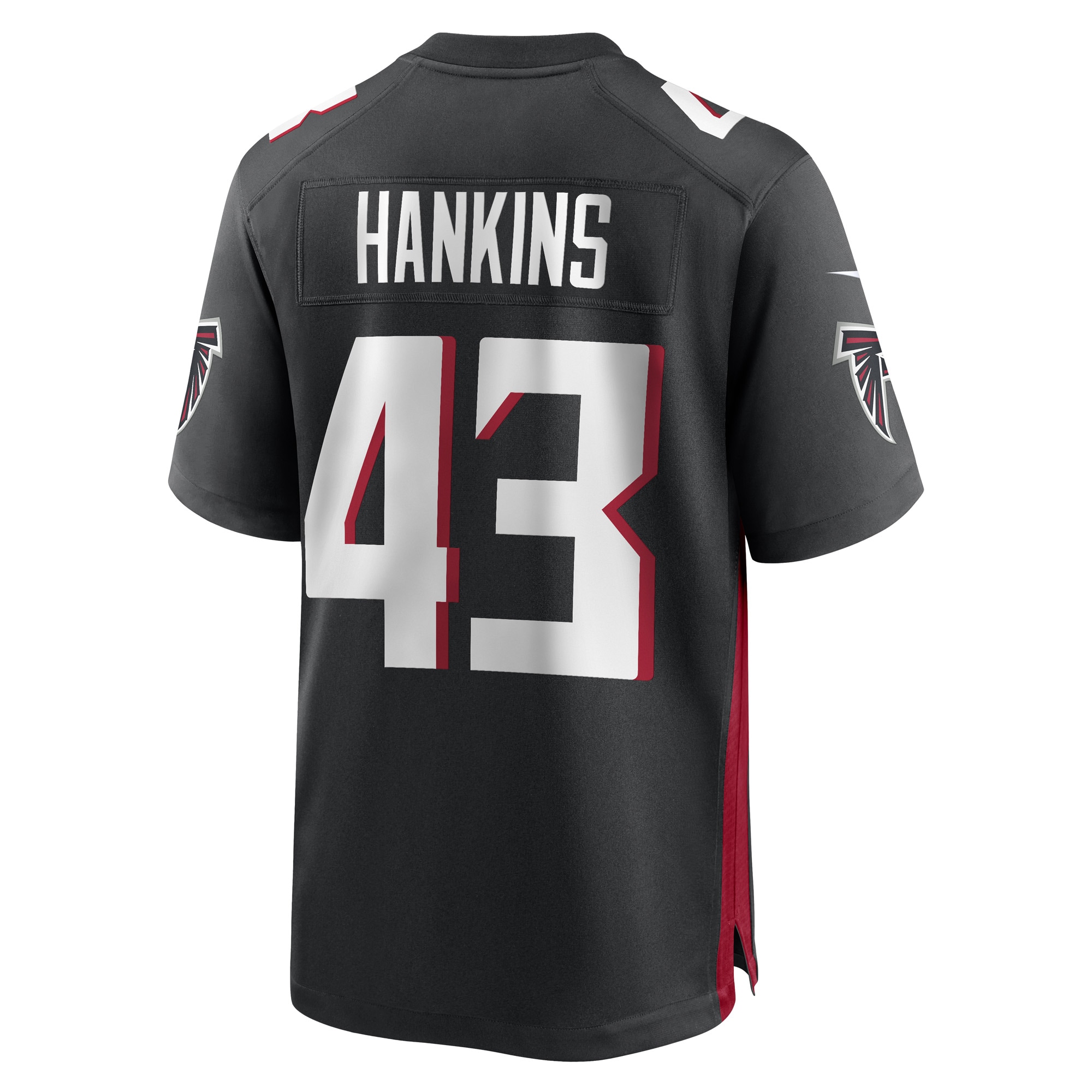 Matt Hankins Atlanta Falcons  Game Player Jersey - Black