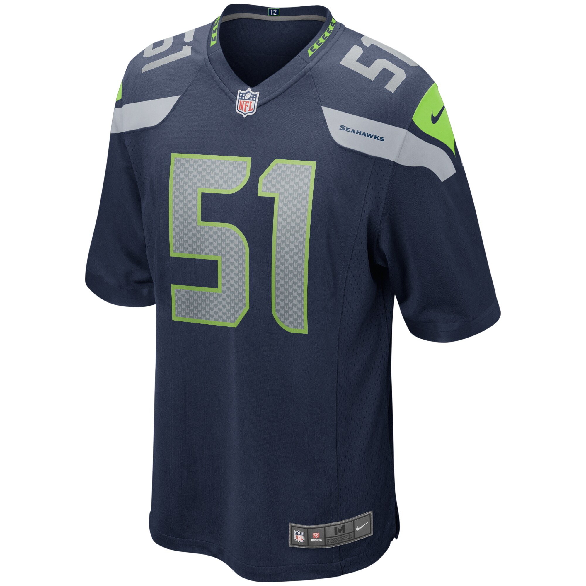 Lofa Tatupu Seattle Seahawks Game Retired Player Jersey - College Navy