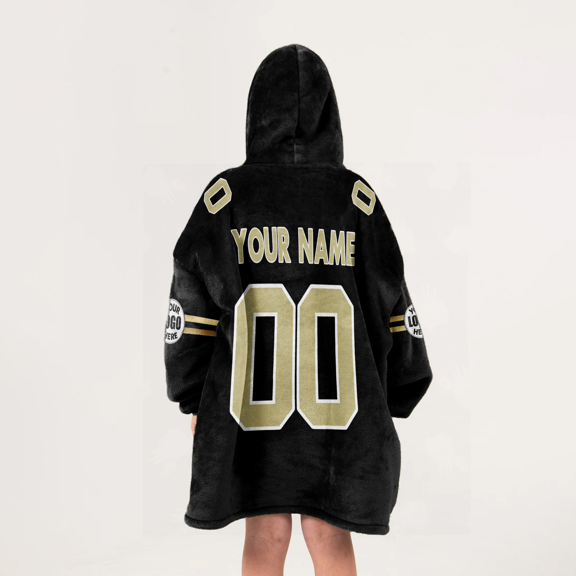 Adult Custom Blanket Hoodie New Orleans Inspired Color