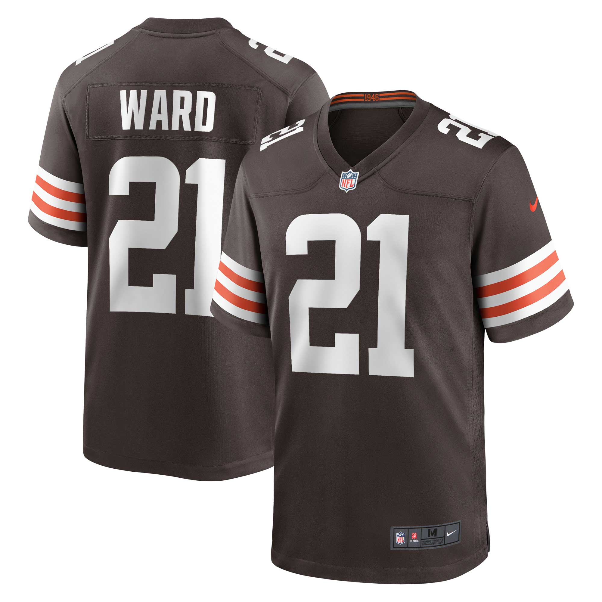 Denzel Ward Cleveland #21 Browns Game Jersey - Brown